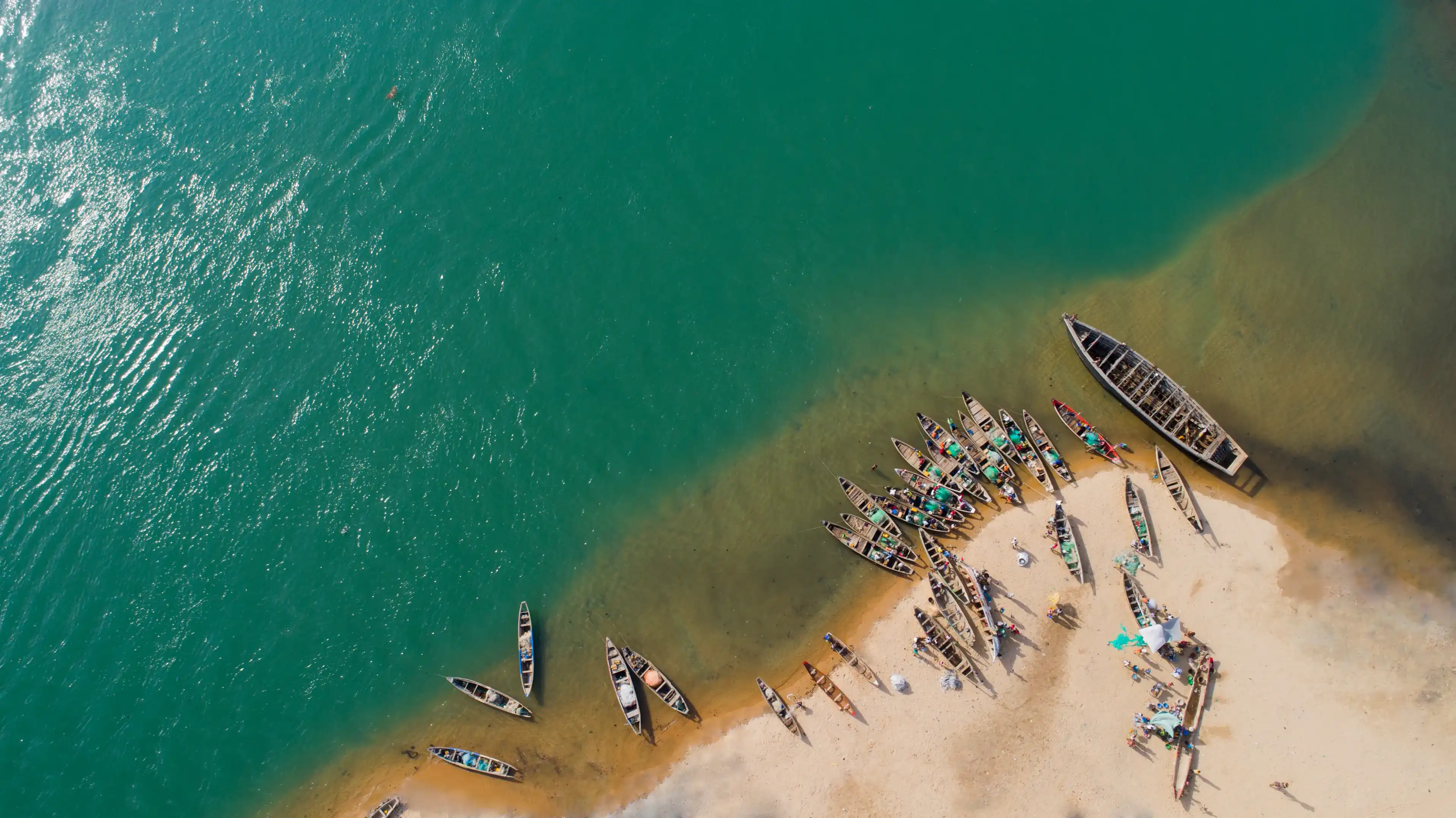 A drone photography of the lake Nokoue (Cotonou - Benin Republic) A drone photography of the lake Nokoue (Cotonou - Benin Republic)