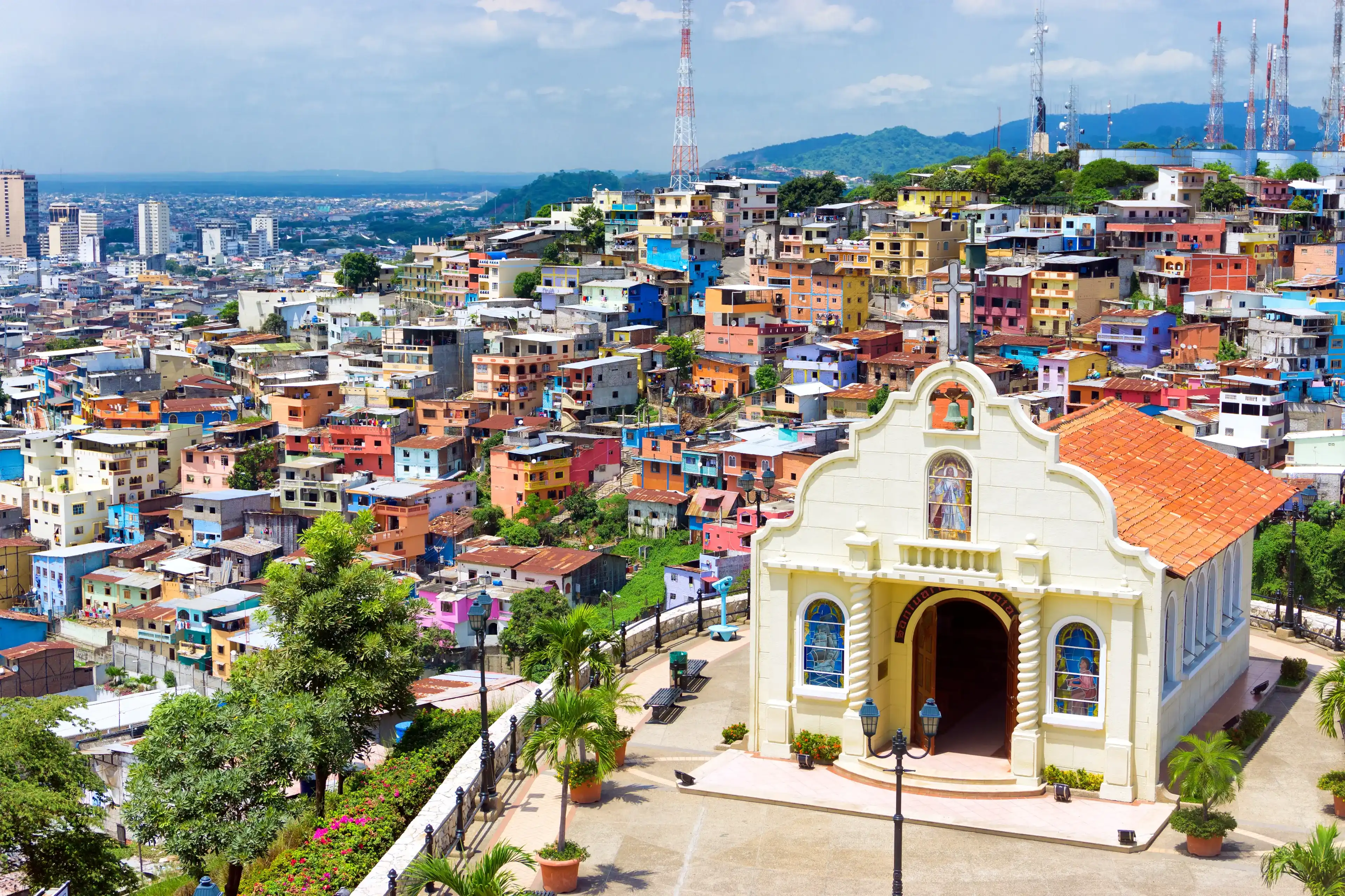 Church in the city of Guayaquil, Ecuador on Santa Ana Hill Church in the city of Guayaquil, Ecuador on Santa Ana Hill
