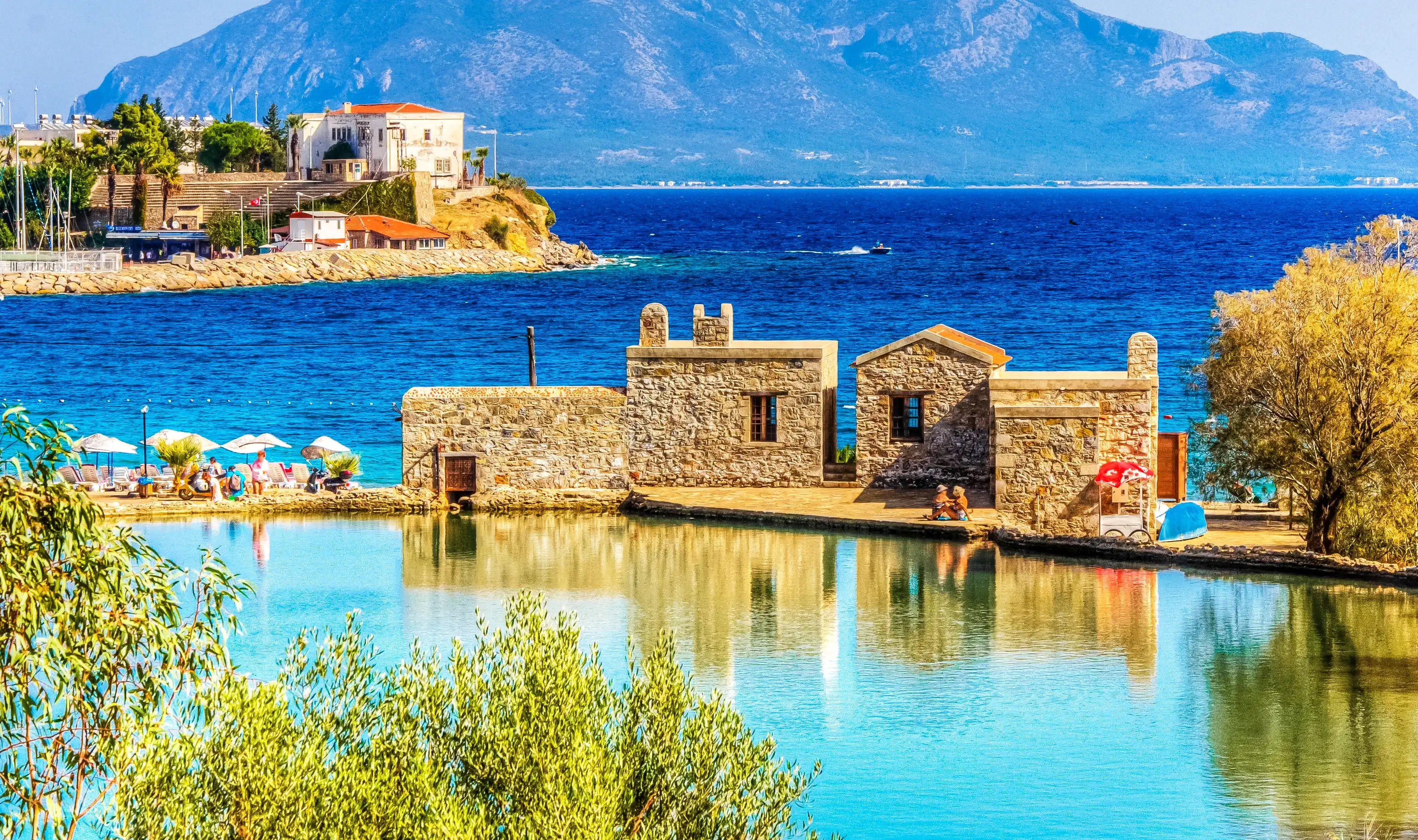 Datca Harbour view. Datca is populer tourist destination in Turkey. Datca Harbour view. Datca is populer tourist destination in Turkey.