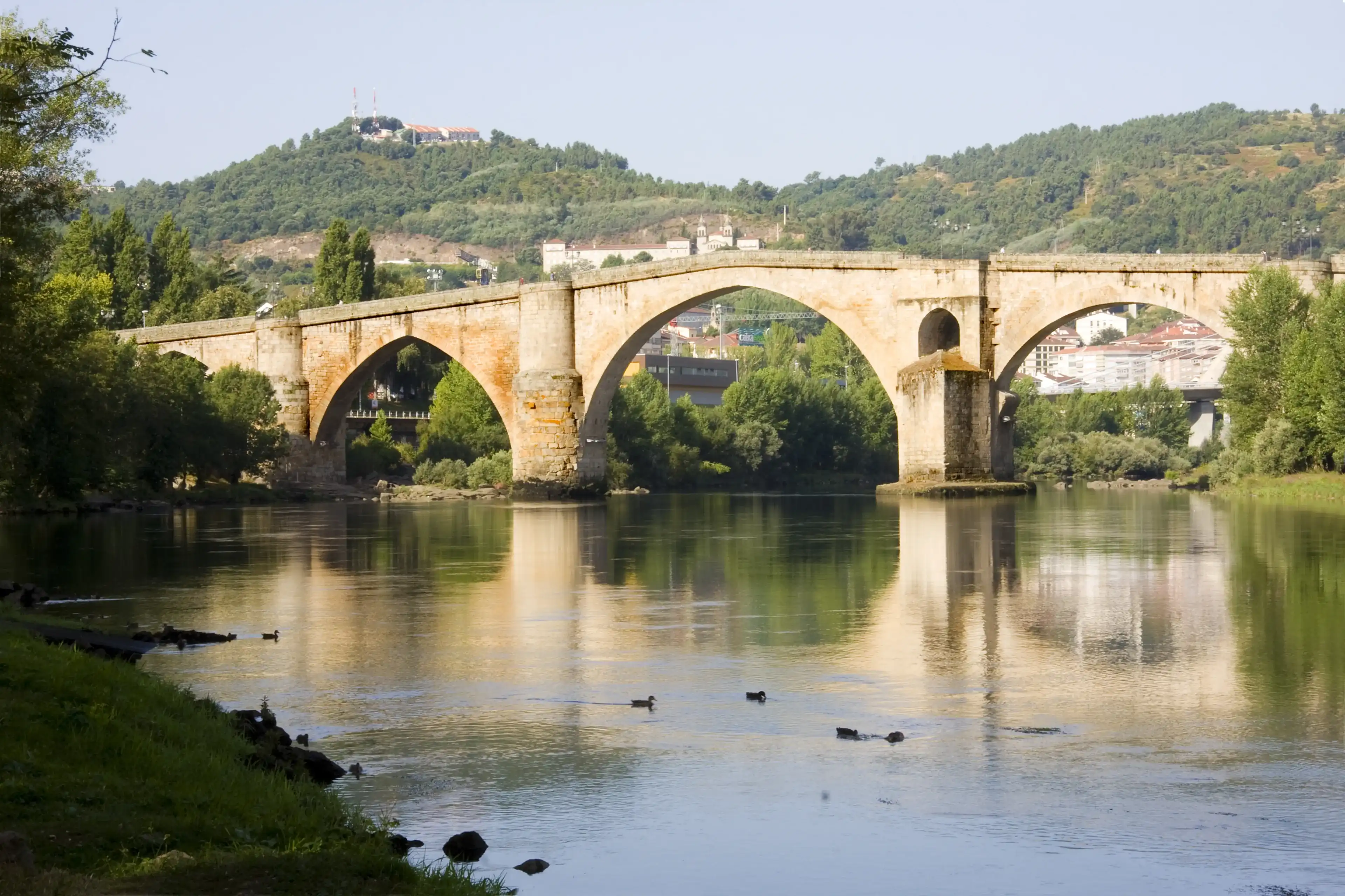 roman bridge in Ourense, Galicia, Spain roman bridge in Ourense, Galicia, Spain