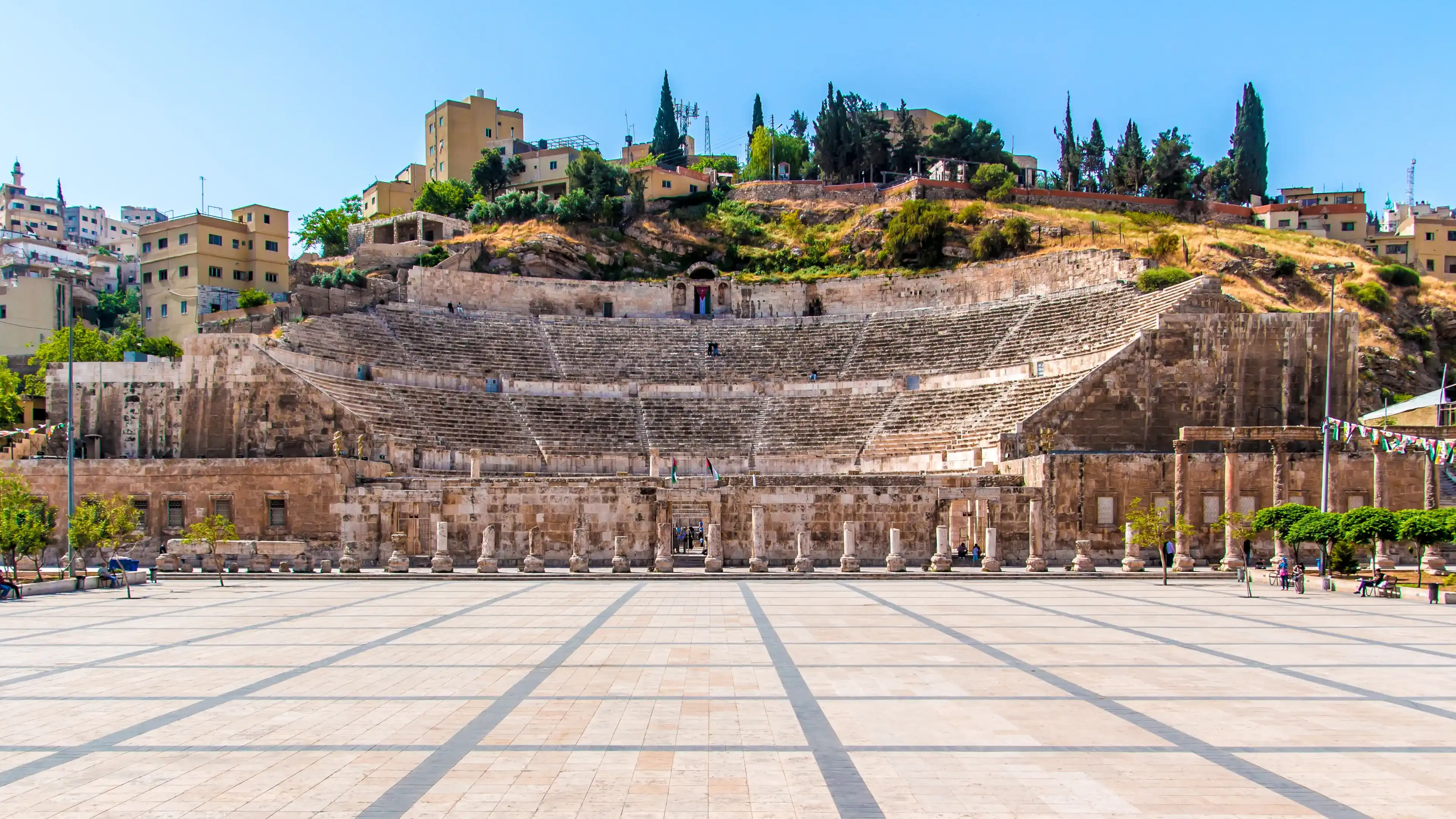 View of the Roman Theater in Amman, Jordan View of the Roman Theater in Amman, Jordan