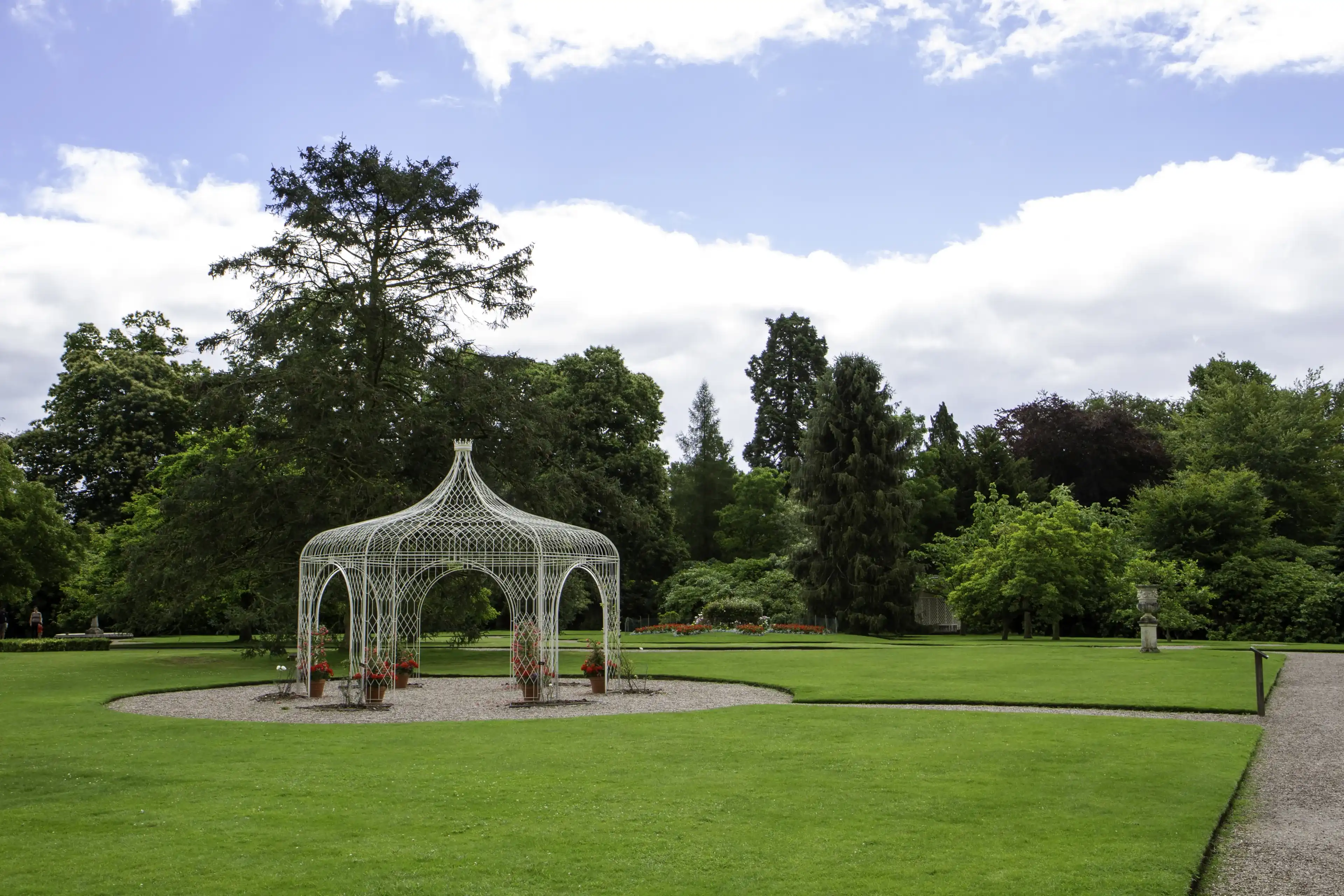 KNUTSFORD, UNITED KINGDOM - Jul 27, 2016: The garden and grounds of Tatton House, Cheshire KNUTSFORD, UNITED KINGDOM - Jul 27, 2016: The garden and grounds of Tatton House, Cheshire