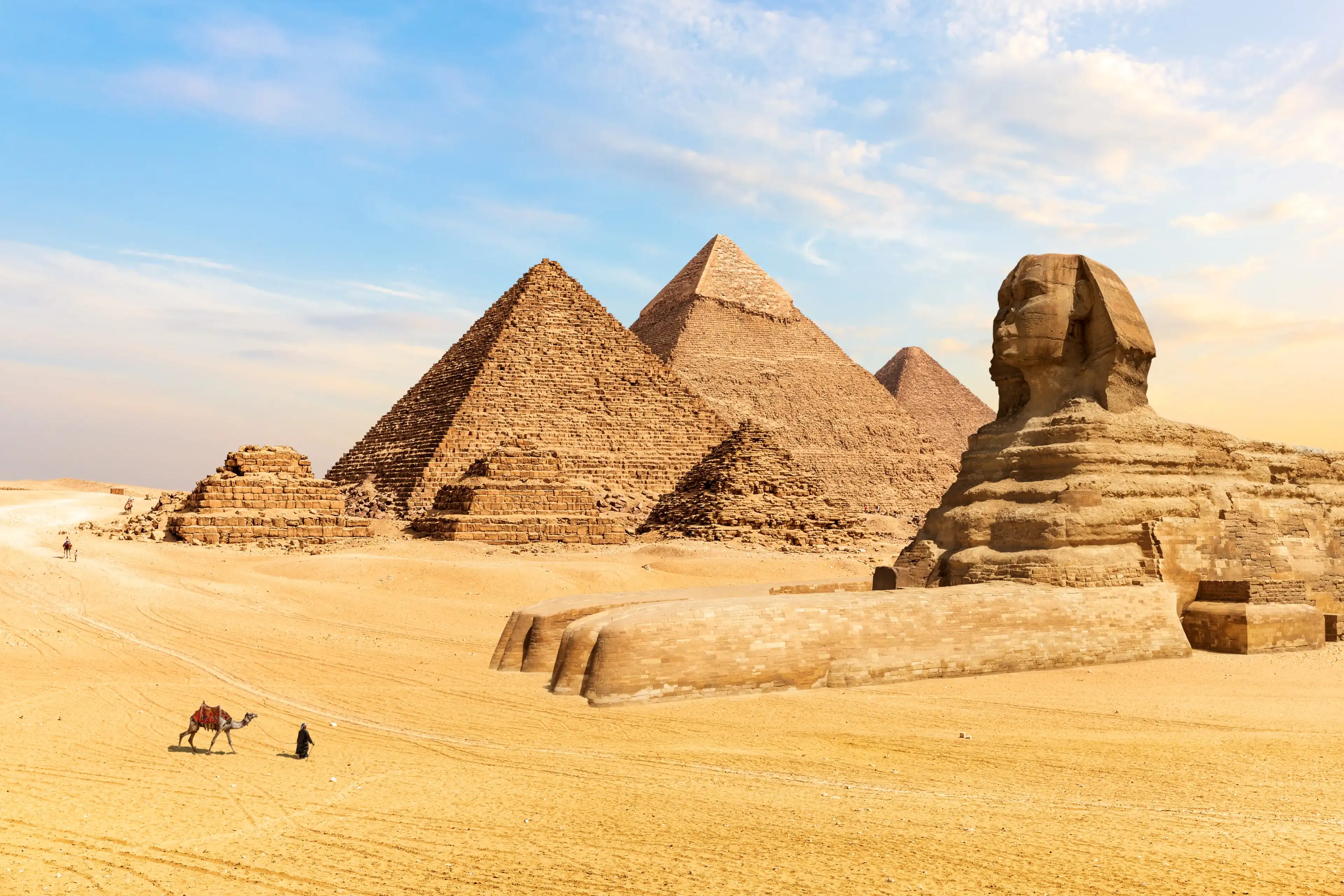 The Pyramids of Giza and the Great Sphinx, Egypt The Pyramids of Giza and the Great Sphinx, Egypt