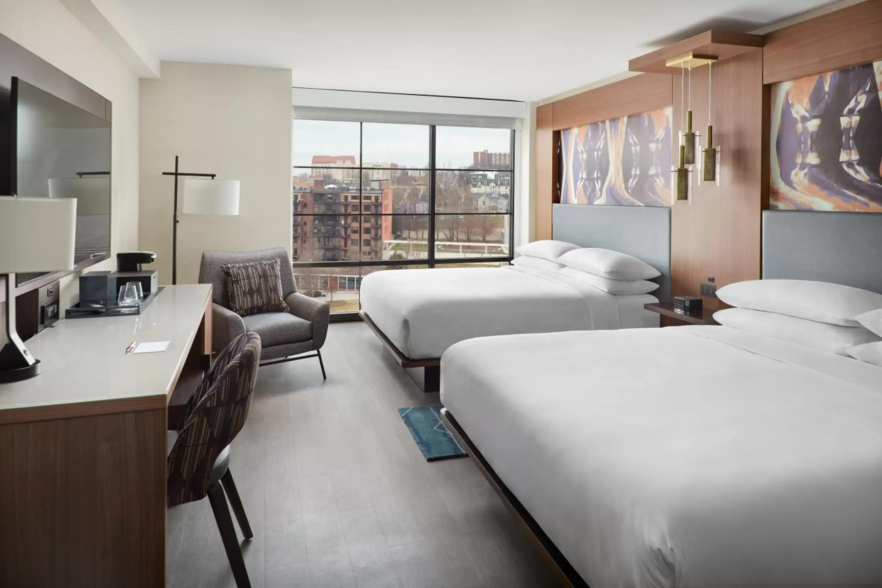 King Room with Two King Beds and Garden View - Parkside in Marriott Knoxville Downtown King Room with Two King Beds and Garden View - Parkside in Marriott Knoxville Downtown