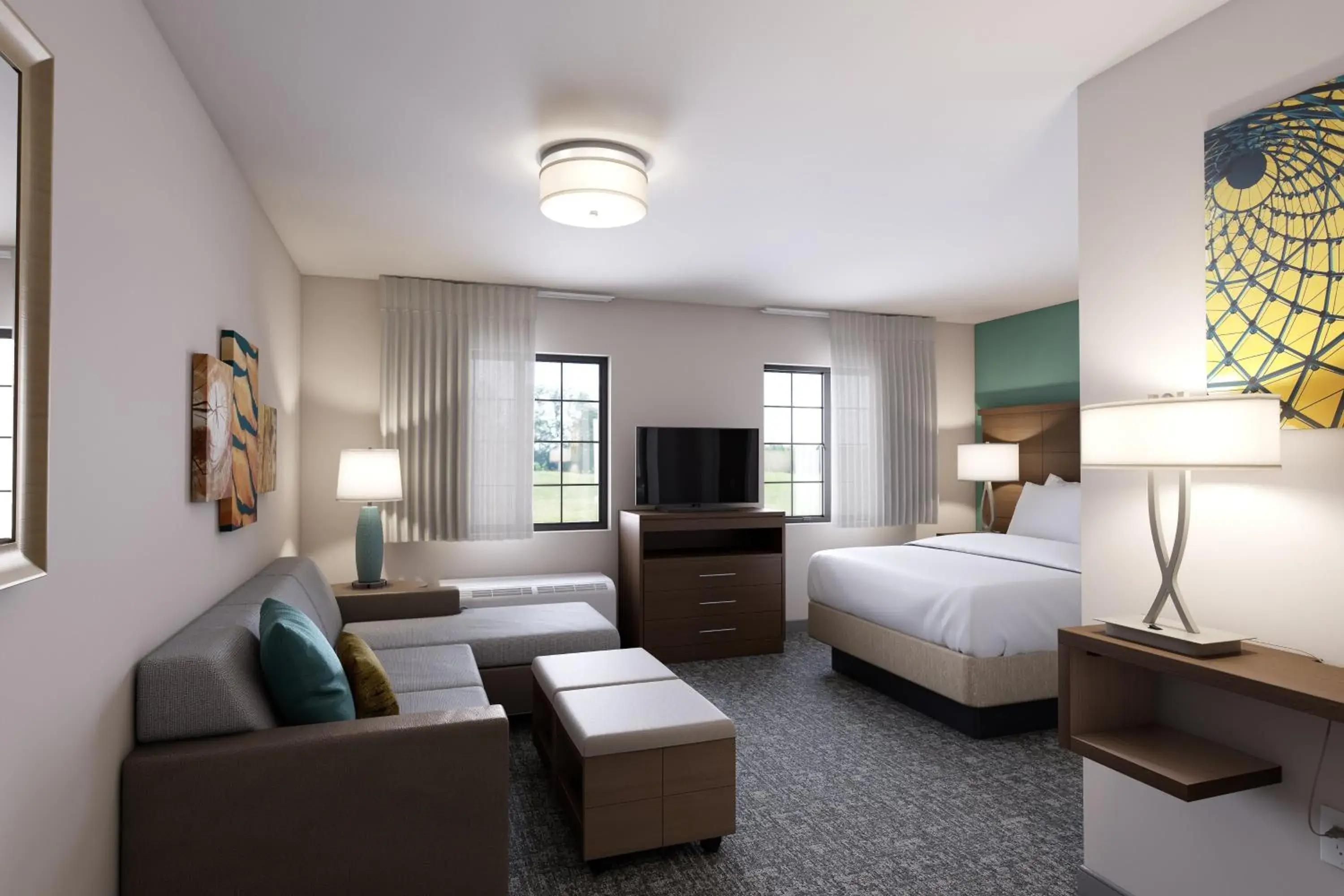 Studio King Suite - Communications Accessible in Staybridge Suites Detroit - Southfield Studio King Suite - Communications Accessible in Staybridge Suites Detroit - Southfield