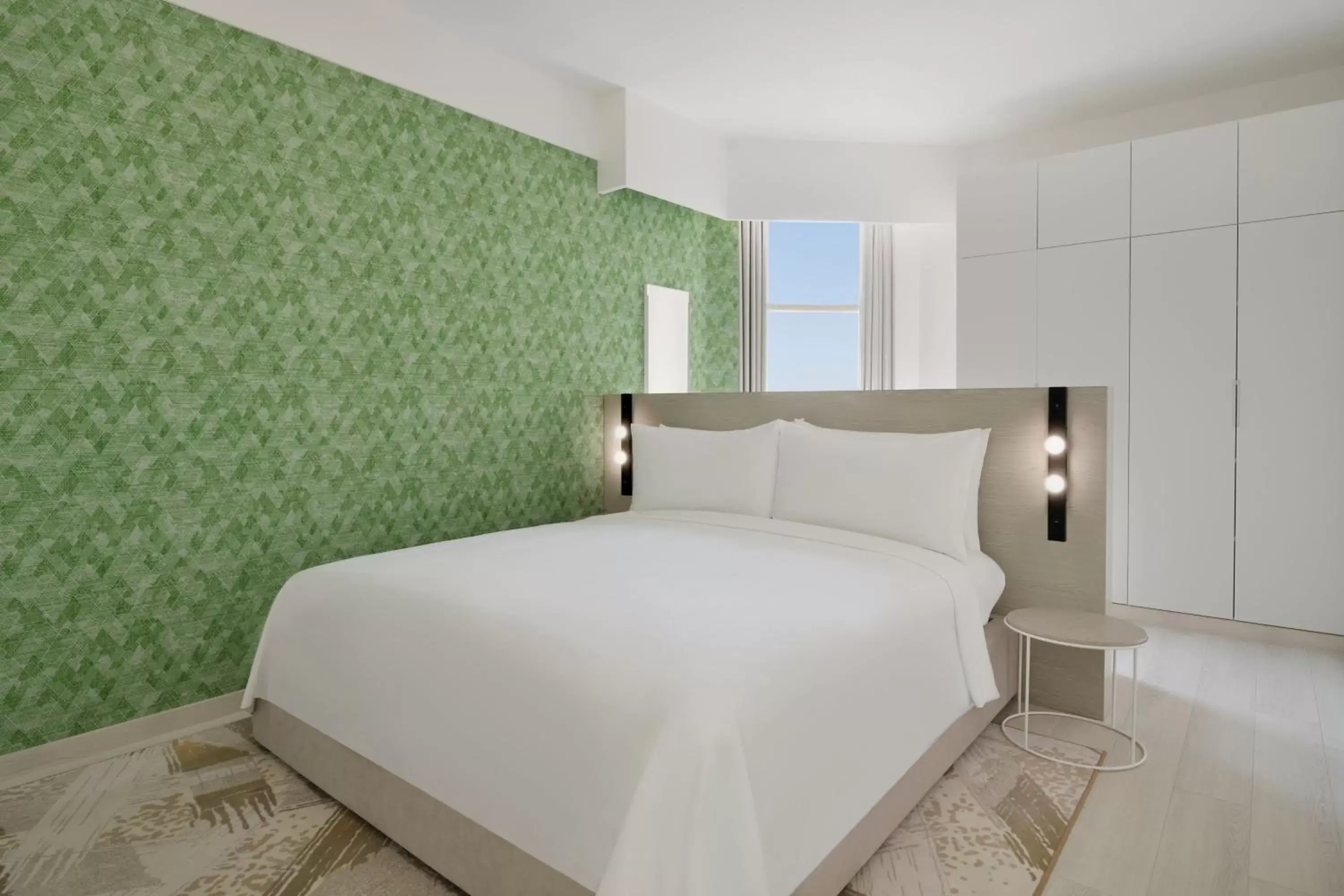 Studio Suite, 1 King, Partial sea view in Element by Westin West Bay Doha Studio Suite, 1 King, Partial sea view in Element by Westin West Bay Doha