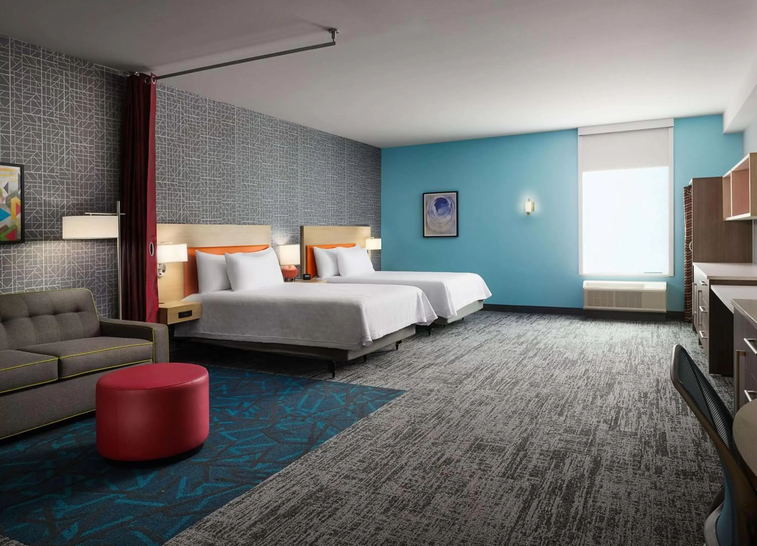 Queen Studio with Two Queen Beds - Mobility and Hearing Access/Non-Smoking in Home2 Suites By Hilton Jackson/Pearl, Ms Queen Studio with Two Queen Beds - Mobility and Hearing Access/Non-Smoking in Home2 Suites By Hilton Jackson/Pearl, Ms