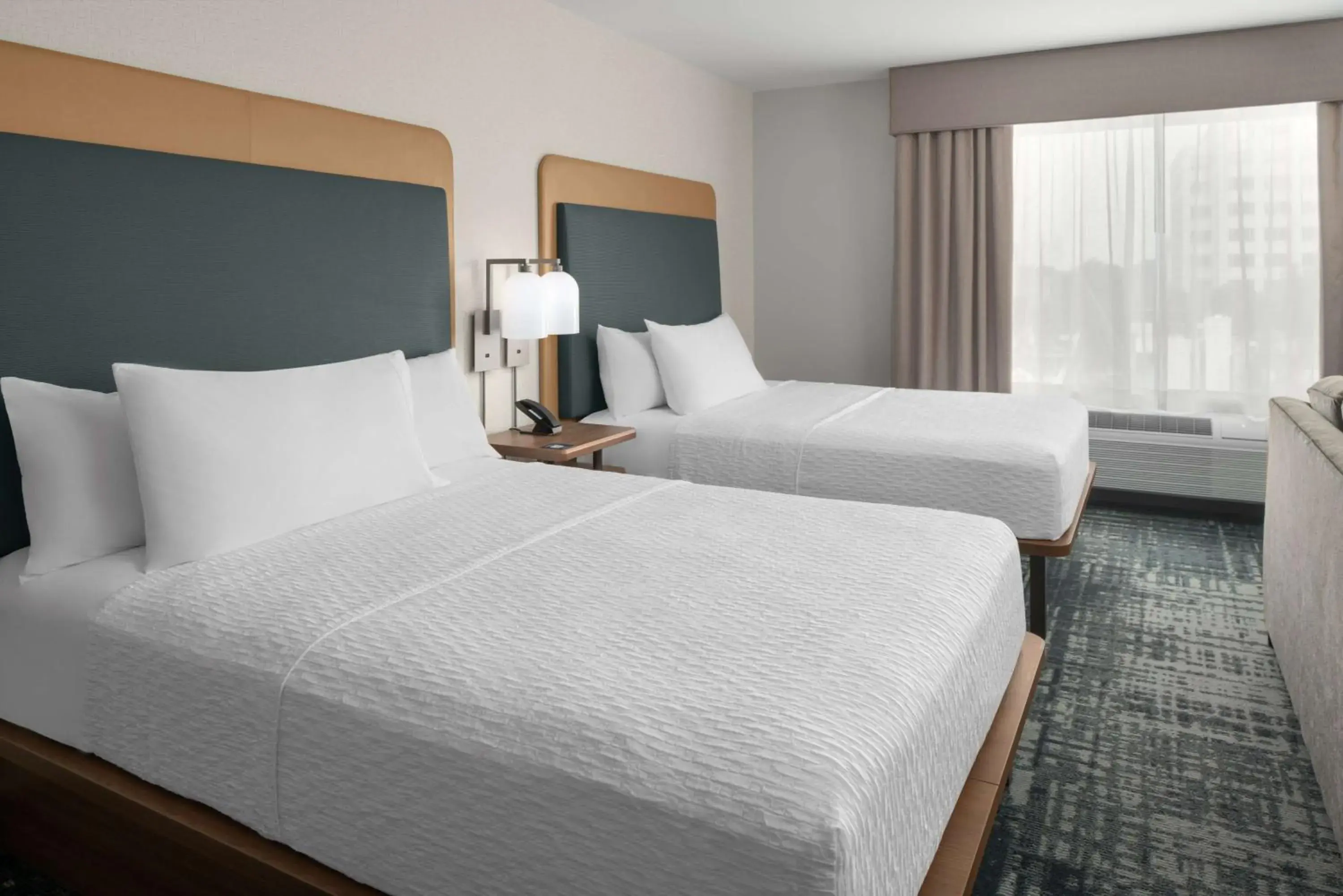 Queen Studio with Two Queen Beds - Hearing Accessible in Homewood Suites By Hilton Charlotte Uptown First Ward Queen Studio with Two Queen Beds - Hearing Accessible in Homewood Suites By Hilton Charlotte Uptown First Ward