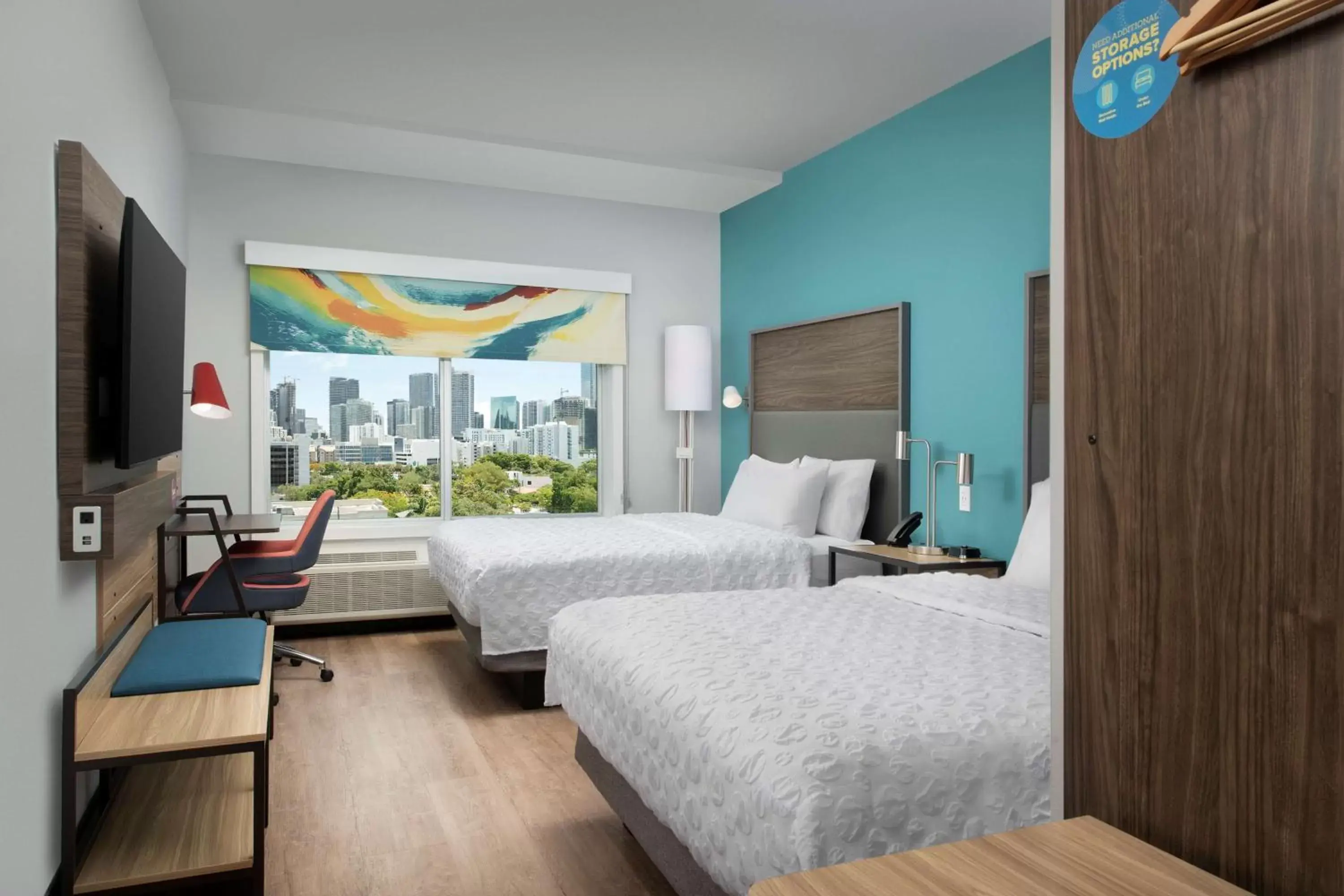 Standard Queen Room with Two Queen Beds in Tru By Hilton Miami West Brickell Standard Queen Room with Two Queen Beds in Tru By Hilton Miami West Brickell