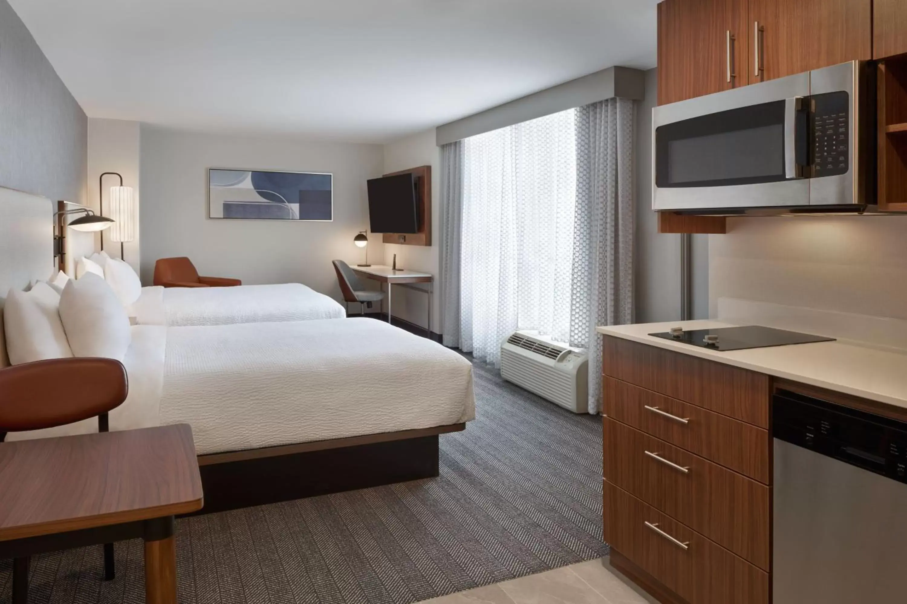 Queen Suite with Two Queen Beds, Sofa Bed and City View in Courtyard by Marriott Kitchener Queen Suite with Two Queen Beds, Sofa Bed and City View in Courtyard by Marriott Kitchener