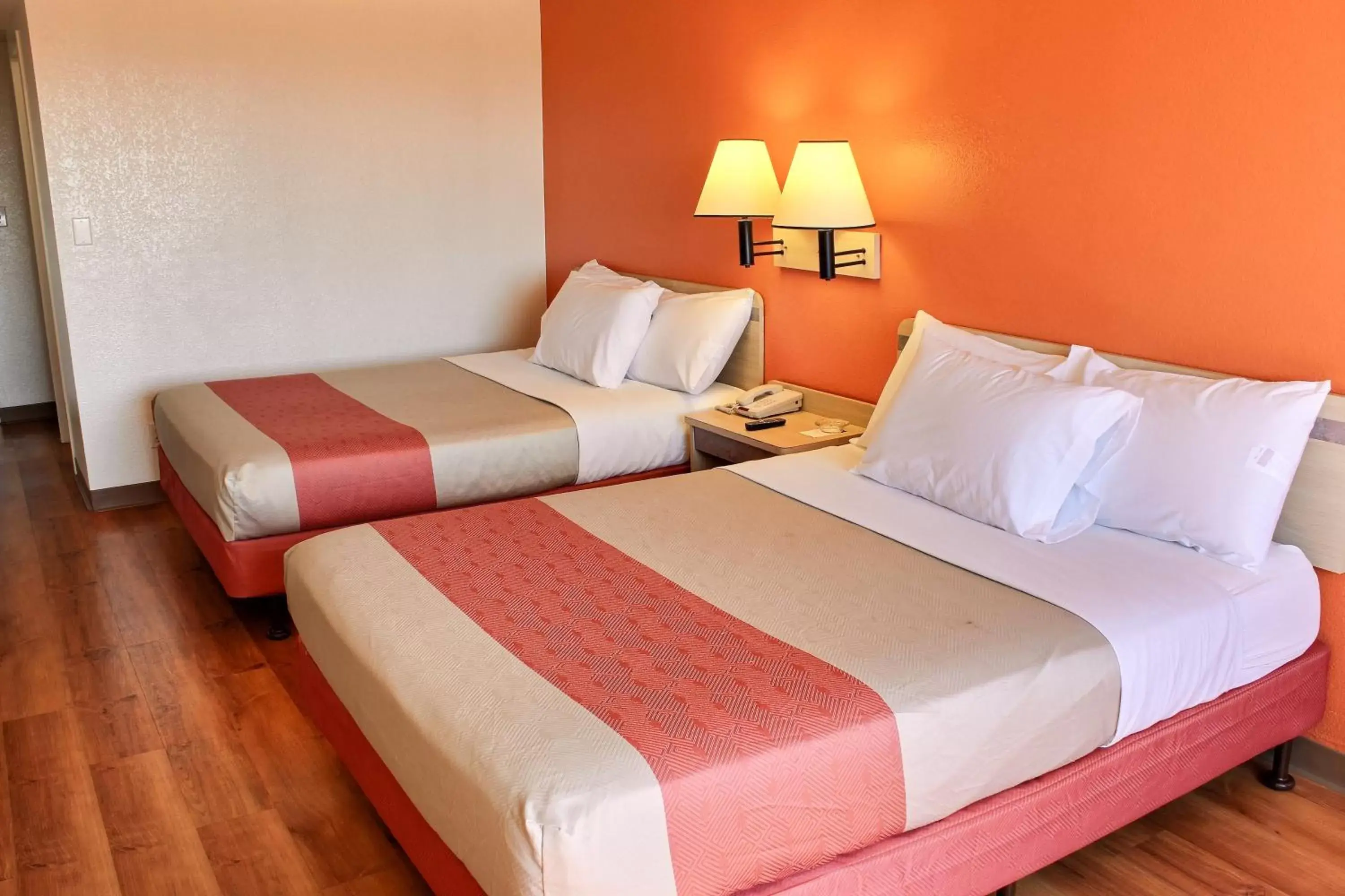 Queen Room with Two Queen Beds - Disability Access - Roll In Shower in Motel 6 San Simeon, CA - Hearst Castle Area Queen Room with Two Queen Beds - Disability Access - Roll In Shower in Motel 6 San Simeon, CA - Hearst Castle Area