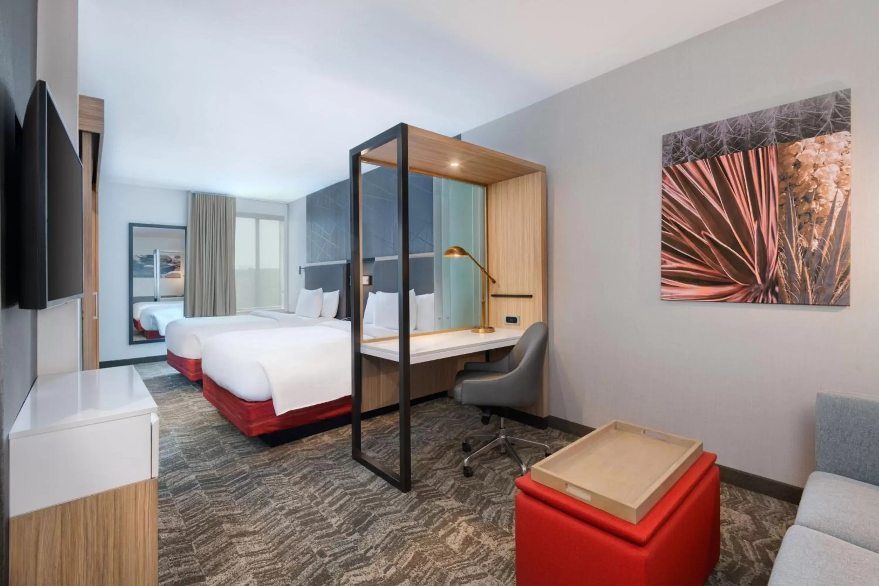 Suite with Two Queen Beds, Sofa Bed and Adapted Tub - Mobility Accessible in SpringHill Suites by Marriott Weatherford Willow Park Suite with Two Queen Beds, Sofa Bed and Adapted Tub - Mobility Accessible in SpringHill Suites by Marriott Weatherford Willow Park