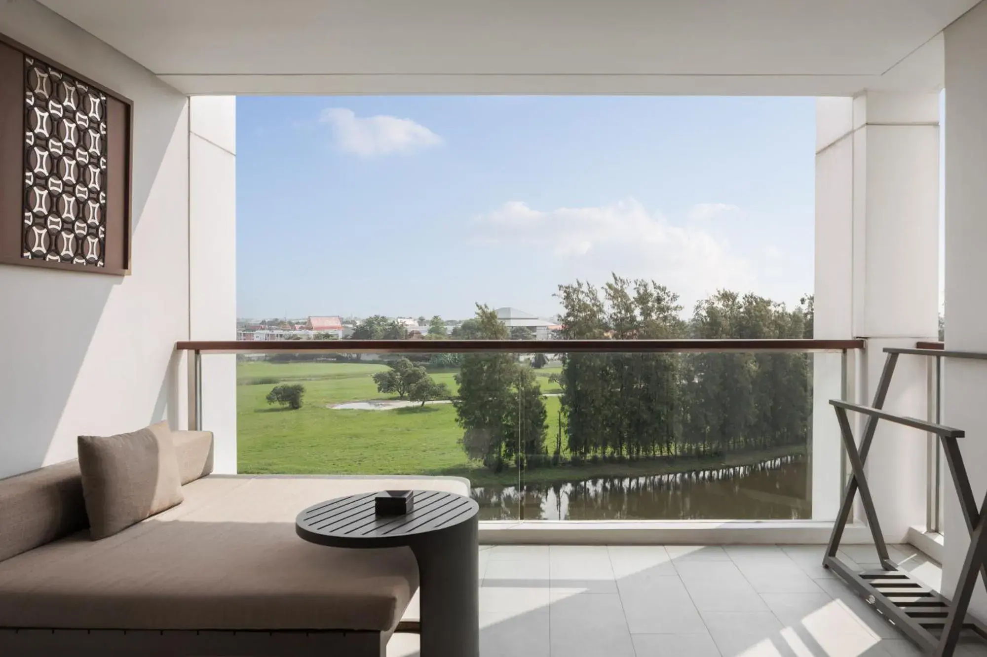 Grand Deluxe King Room with Balcony and Golf View in Le Meridien Suvarnabhumi, Bangkok Golf Resort and Spa Grand Deluxe King Room with Balcony and Golf View in Le Meridien Suvarnabhumi, Bangkok Golf Resort and Spa