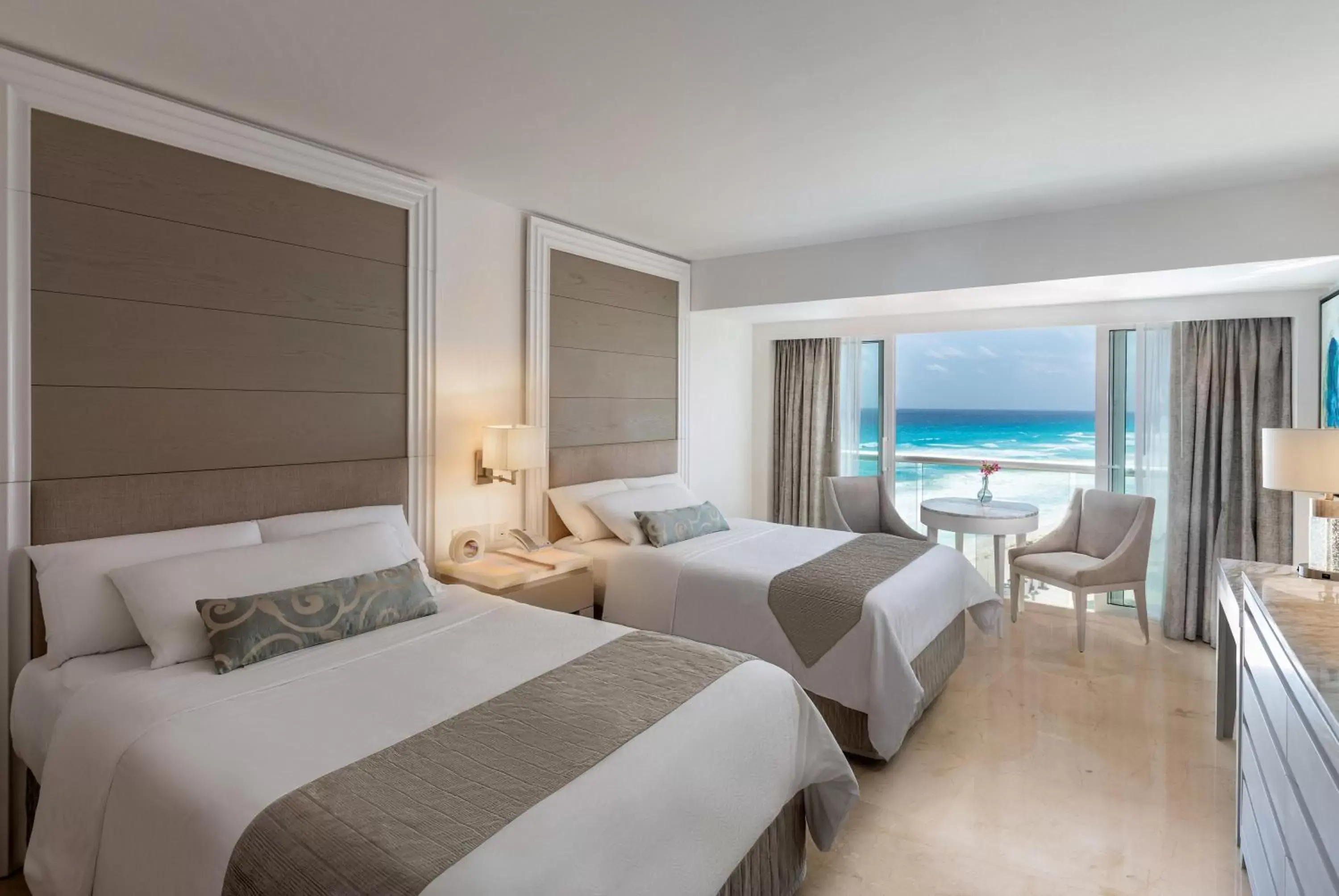 Royal Deluxe Ocean View Double Beds in Le Blanc Spa Resort Cancun - Adults Only - All-Inclusive Royal Deluxe Ocean View Double Beds in Le Blanc Spa Resort Cancun - Adults Only - All-Inclusive