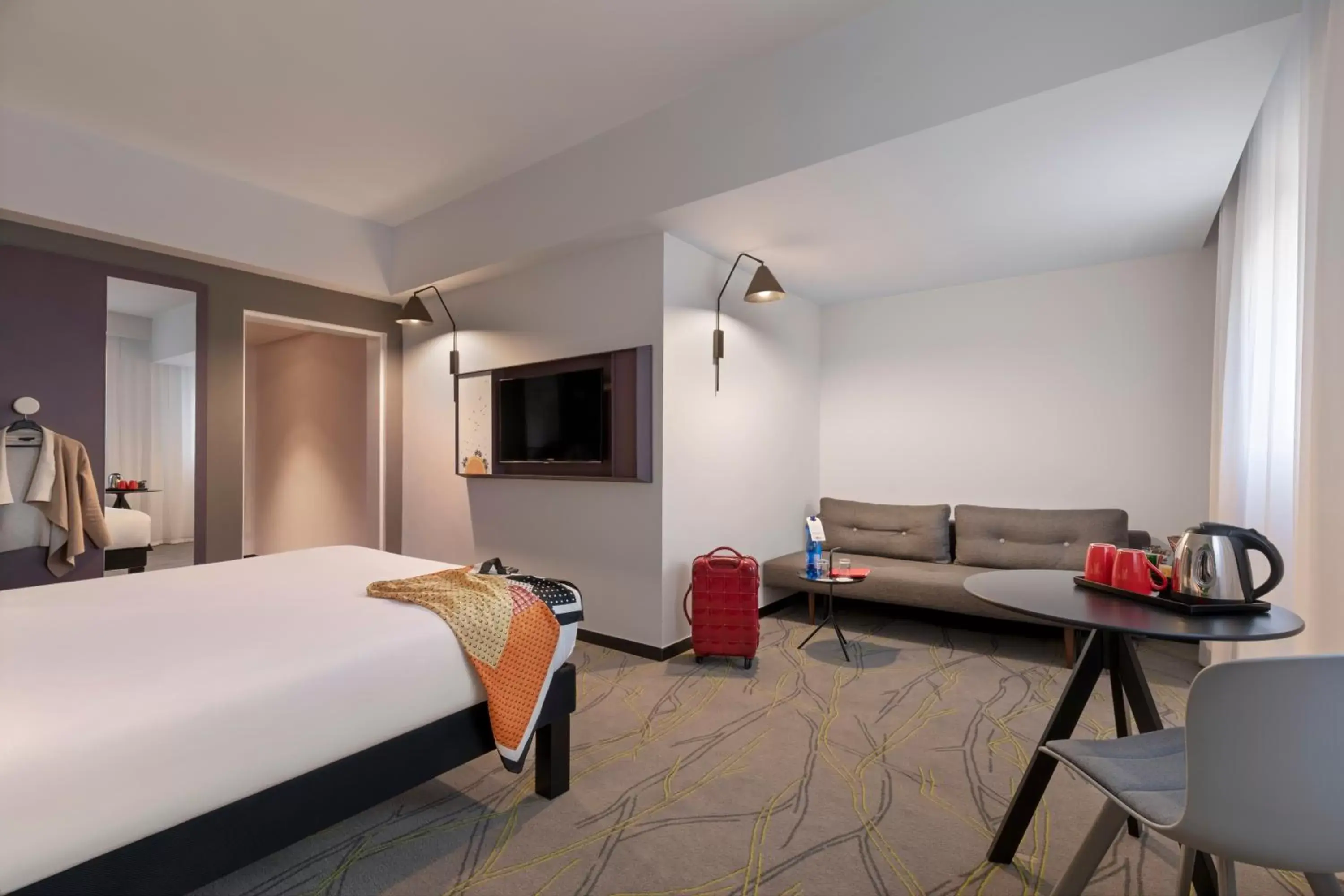 Standard Family Room with One Queen Bed and Sofa in Ibis Styles Jerusalem City Center - An AccorHotels Brand Standard Family Room with One Queen Bed and Sofa in Ibis Styles Jerusalem City Center - An AccorHotels Brand