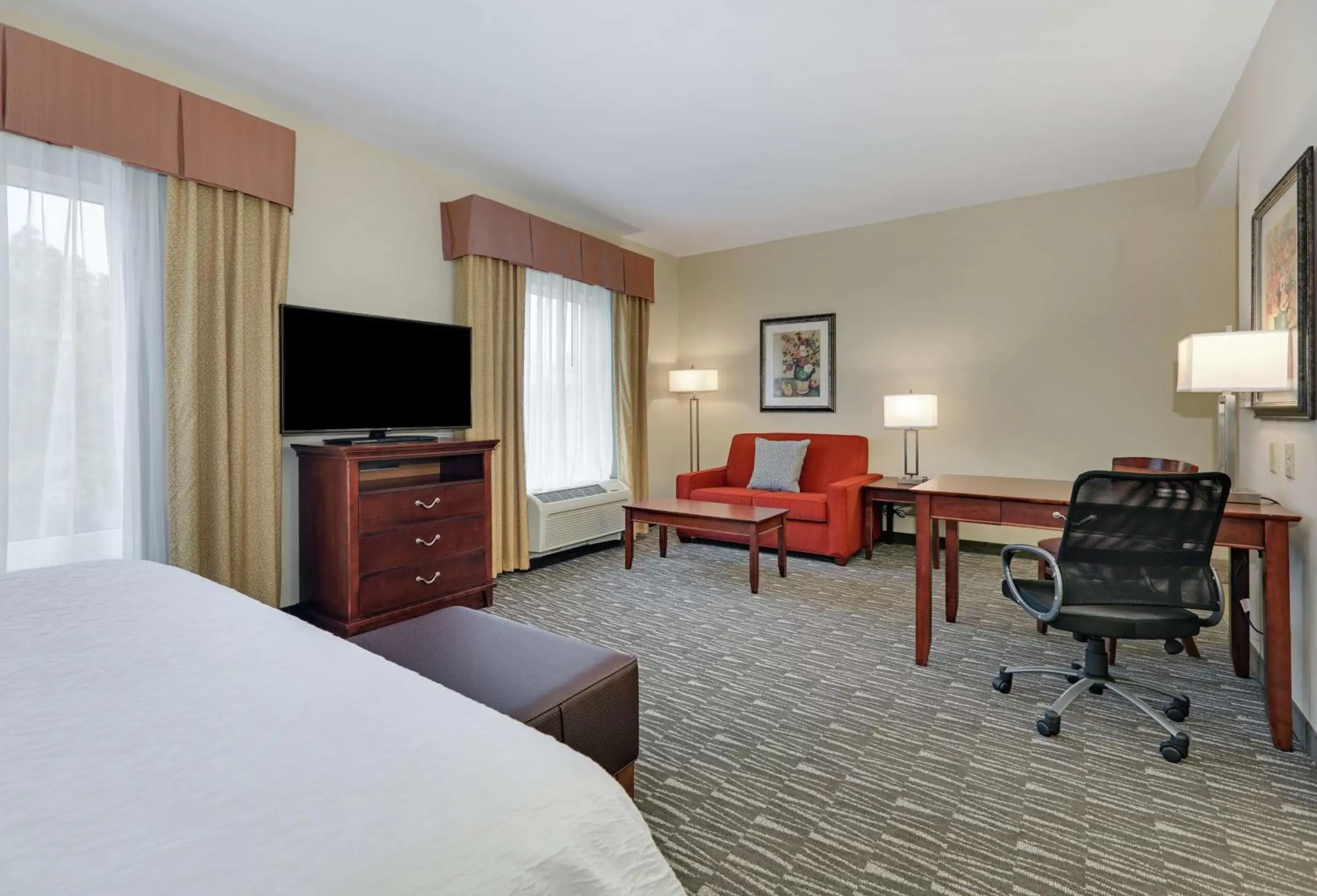 King Studio Suite with Sofa Bed - Non-Smoking in Hampton Inn & Suites Southern Pines-Pinehurst King Studio Suite with Sofa Bed - Non-Smoking in Hampton Inn & Suites Southern Pines-Pinehurst