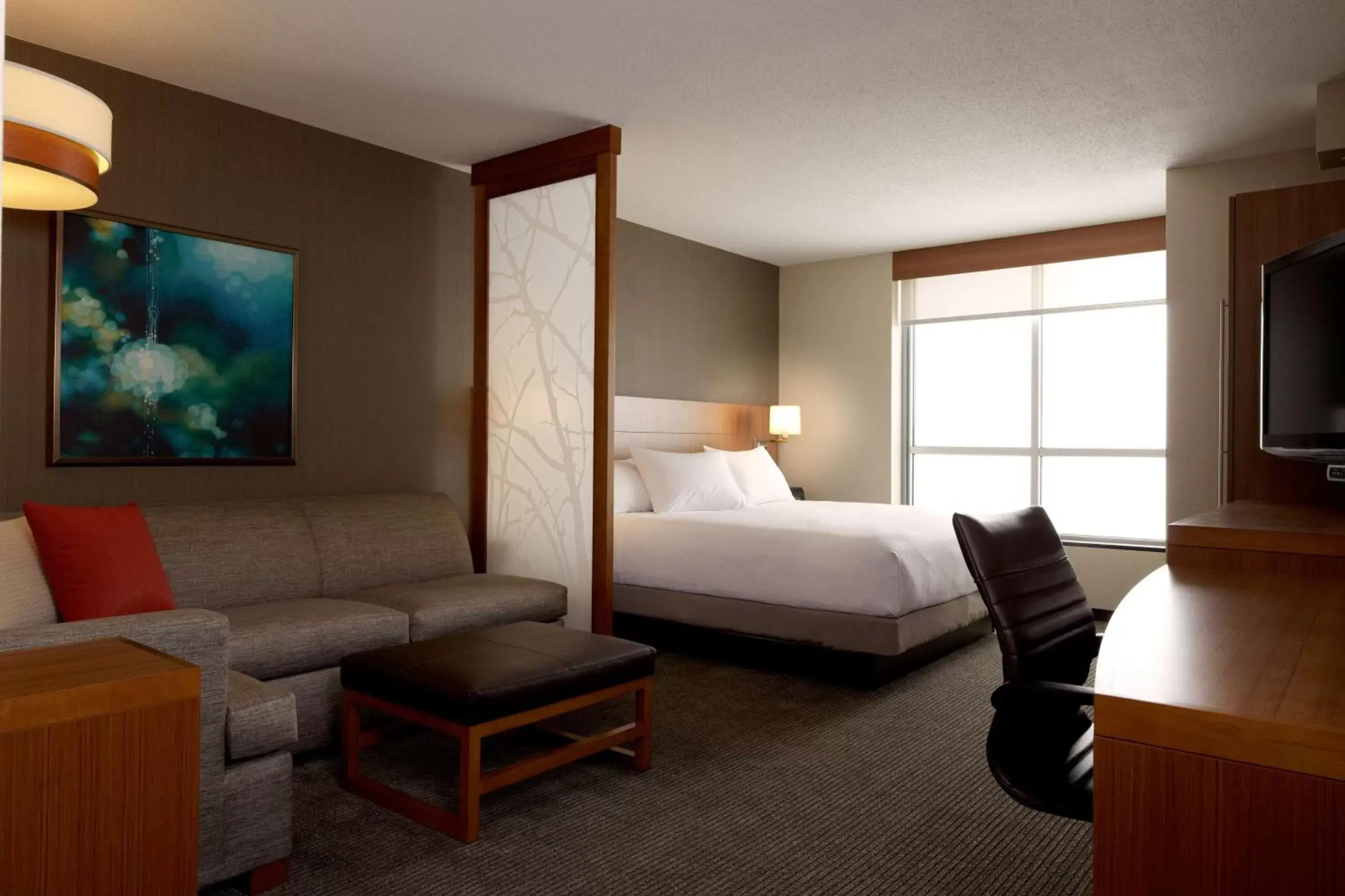 One-Bedroom King Suite with Accessible Shower - Disability Access in Hyatt Place DFW One-Bedroom King Suite with Accessible Shower - Disability Access in Hyatt Place DFW