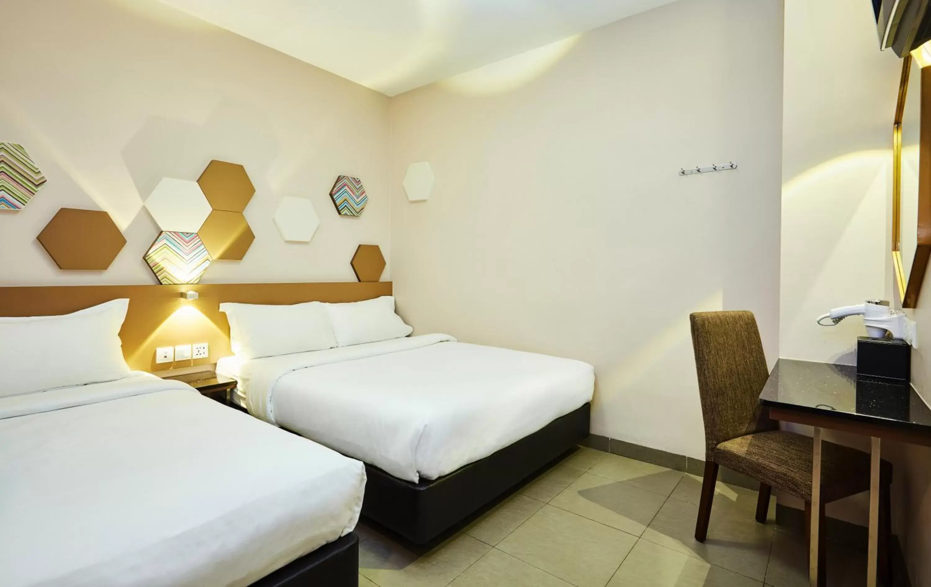 Standard Room with One Double Bed and One Single Bed (No Window) in ibis budget Singapore Imperial Standard Room with One Double Bed and One Single Bed (No Window) in ibis budget Singapore Imperial