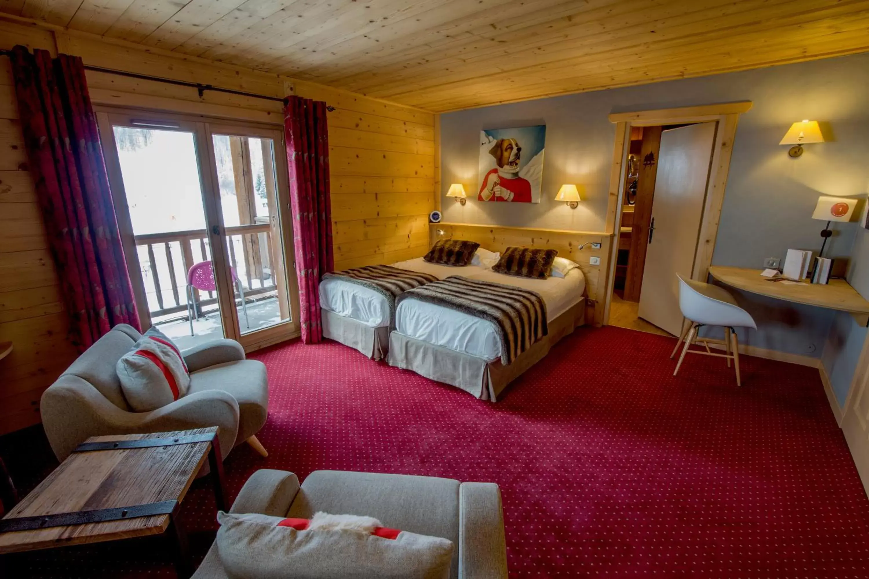 Prestige Double or Twin Room in Maisons de montagne Le Samovar Prestige Double or Twin Room in Maisons de montagne Le Samovar