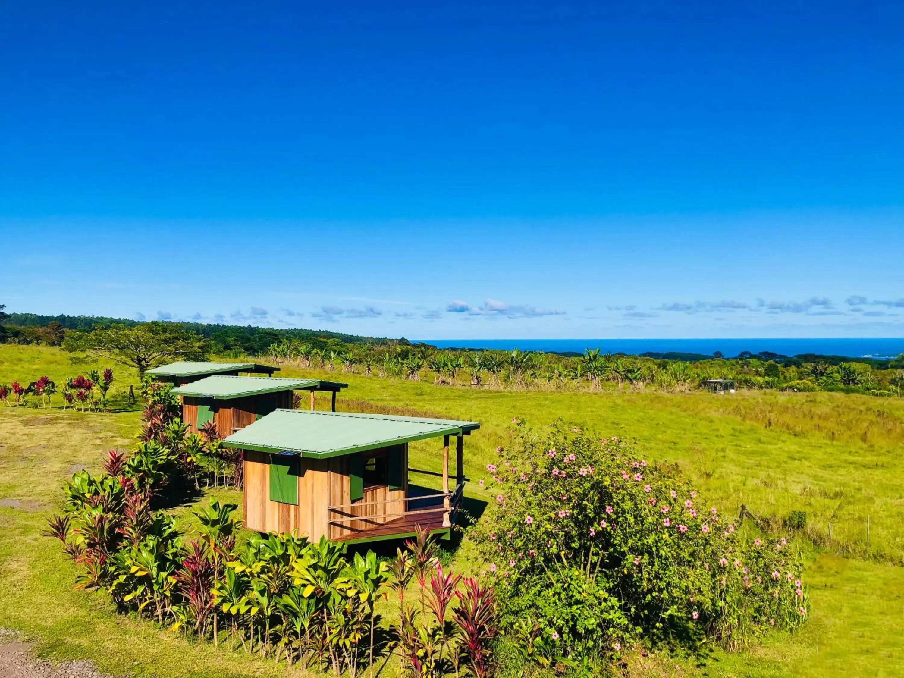 Oceanview Cabin - Limited Electricity / Shared Bathroom in The Inn at Kulaniapia Falls Oceanview Cabin - Limited Electricity / Shared Bathroom in The Inn at Kulaniapia Falls