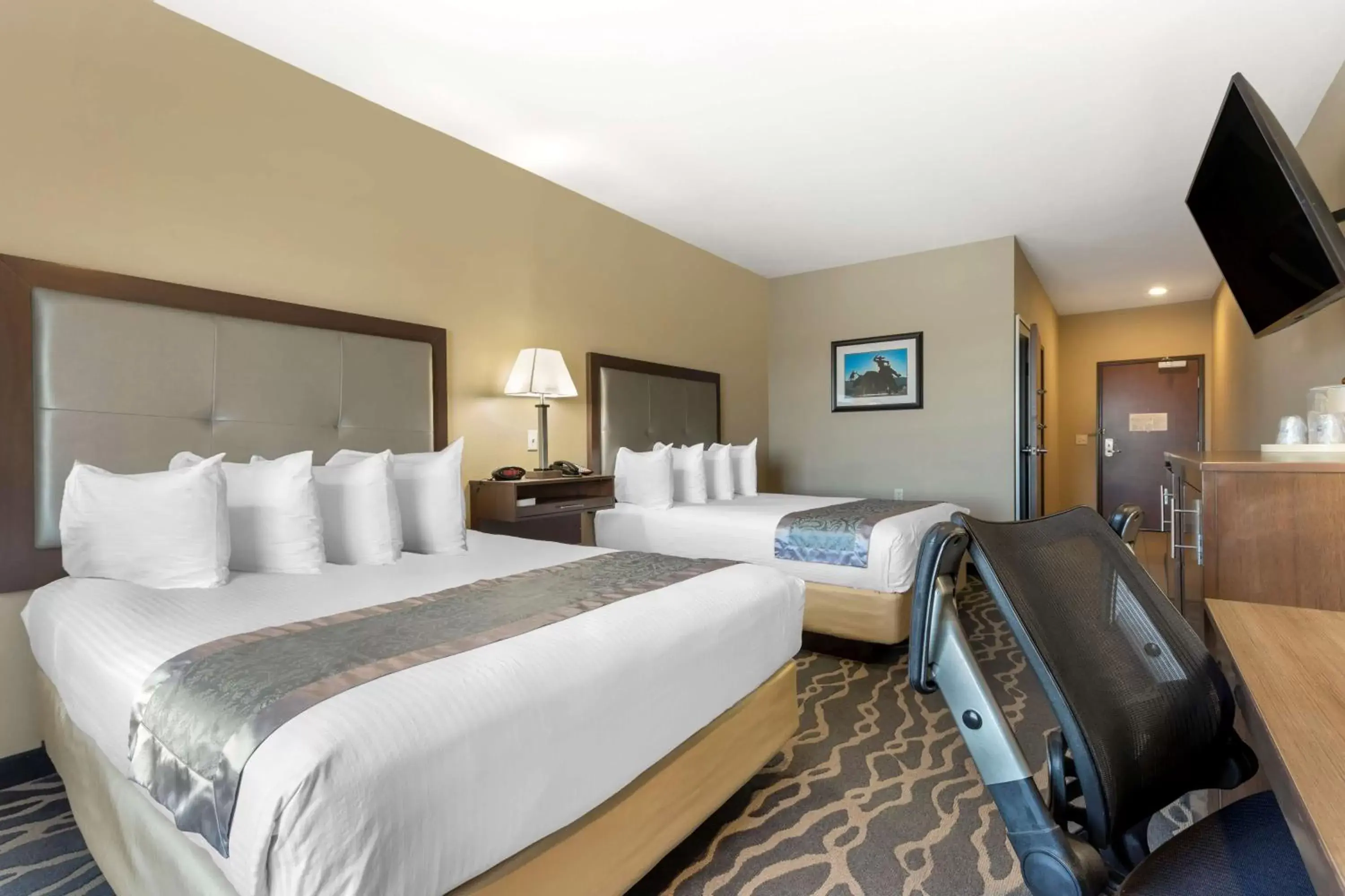 Queen Suite with Two Queen Beds and Kitchenette - Pet-Friendly in Best Western Plus Fort Stockton Hotel Queen Suite with Two Queen Beds and Kitchenette - Pet-Friendly in Best Western Plus Fort Stockton Hotel