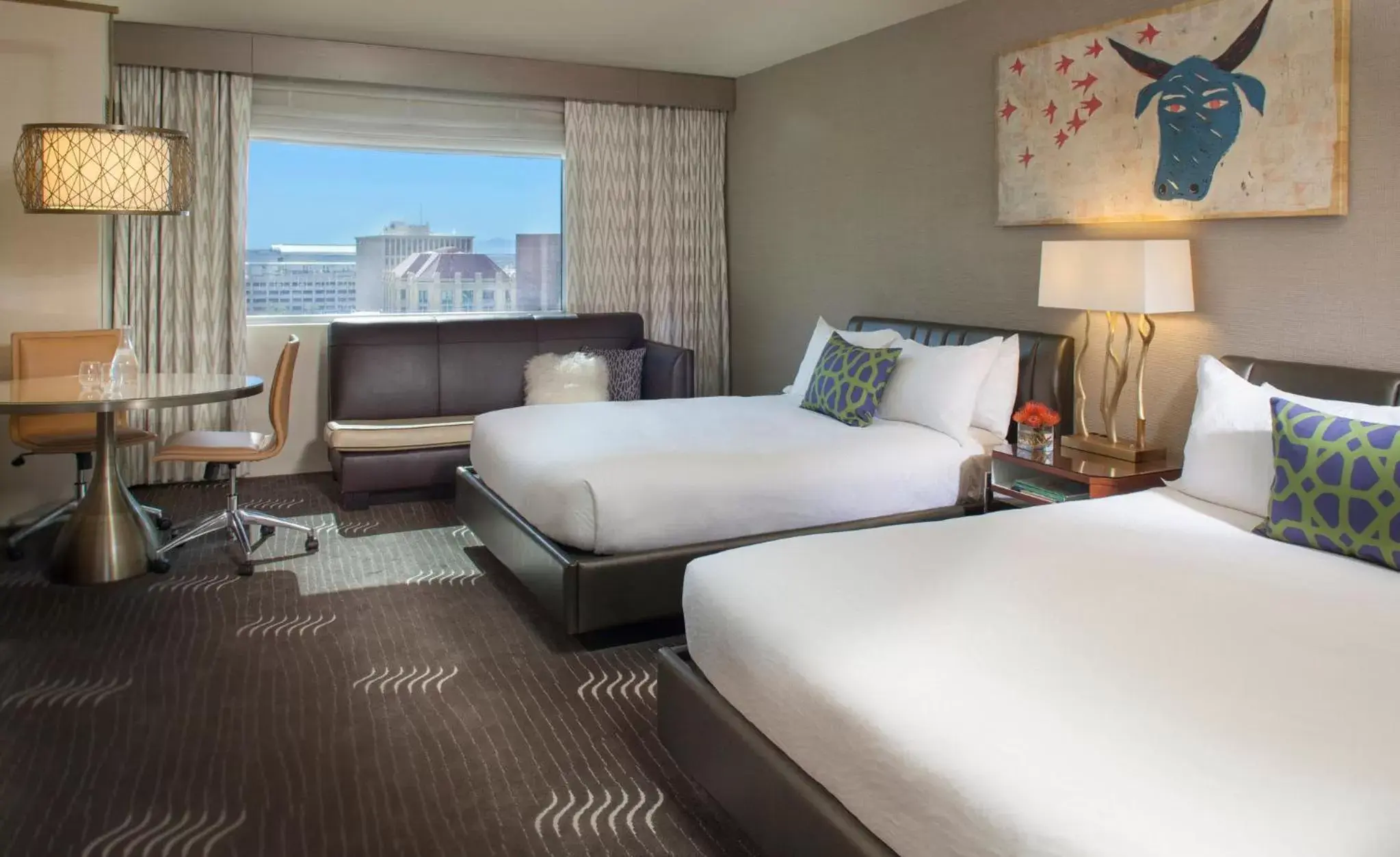 Premium Queen Room with Two Queen Beds and City View in Kimpton Hotel Palomar Phoenix Cityscape by IHG Premium Queen Room with Two Queen Beds and City View in Kimpton Hotel Palomar Phoenix Cityscape by IHG
