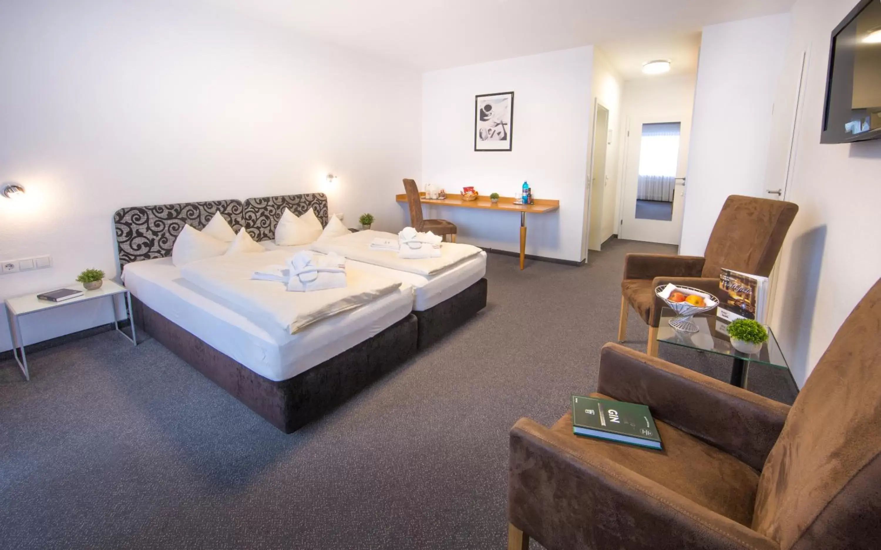 Double Room with Balcony in Hotel Am Kurpark Späth Double Room with Balcony in Hotel Am Kurpark Späth