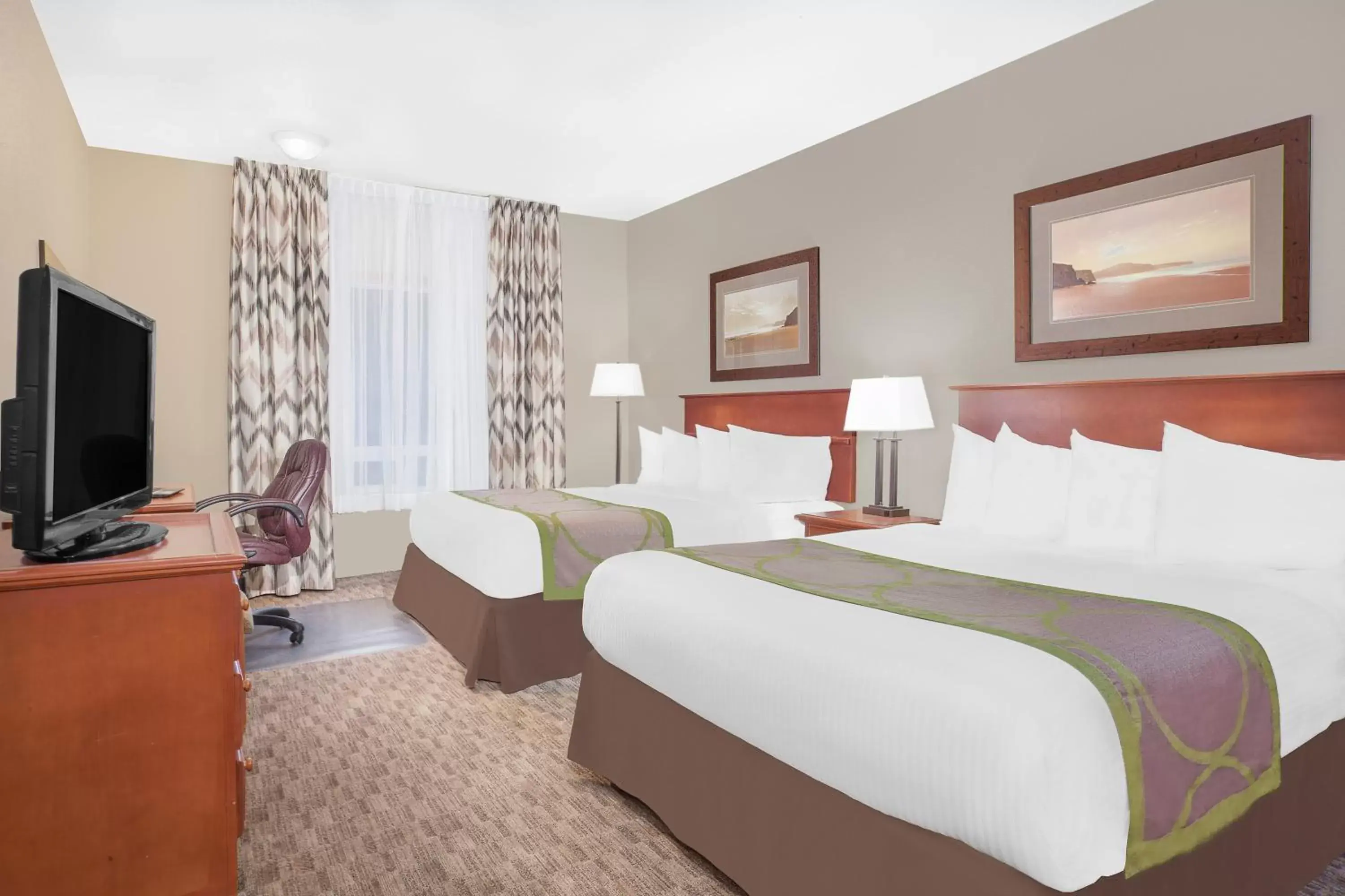 Queen Room with Two Queen Beds - single occupancy - Non-Smoking in Super 8 by Wyndham Athabasca AB Queen Room with Two Queen Beds - single occupancy - Non-Smoking in Super 8 by Wyndham Athabasca AB