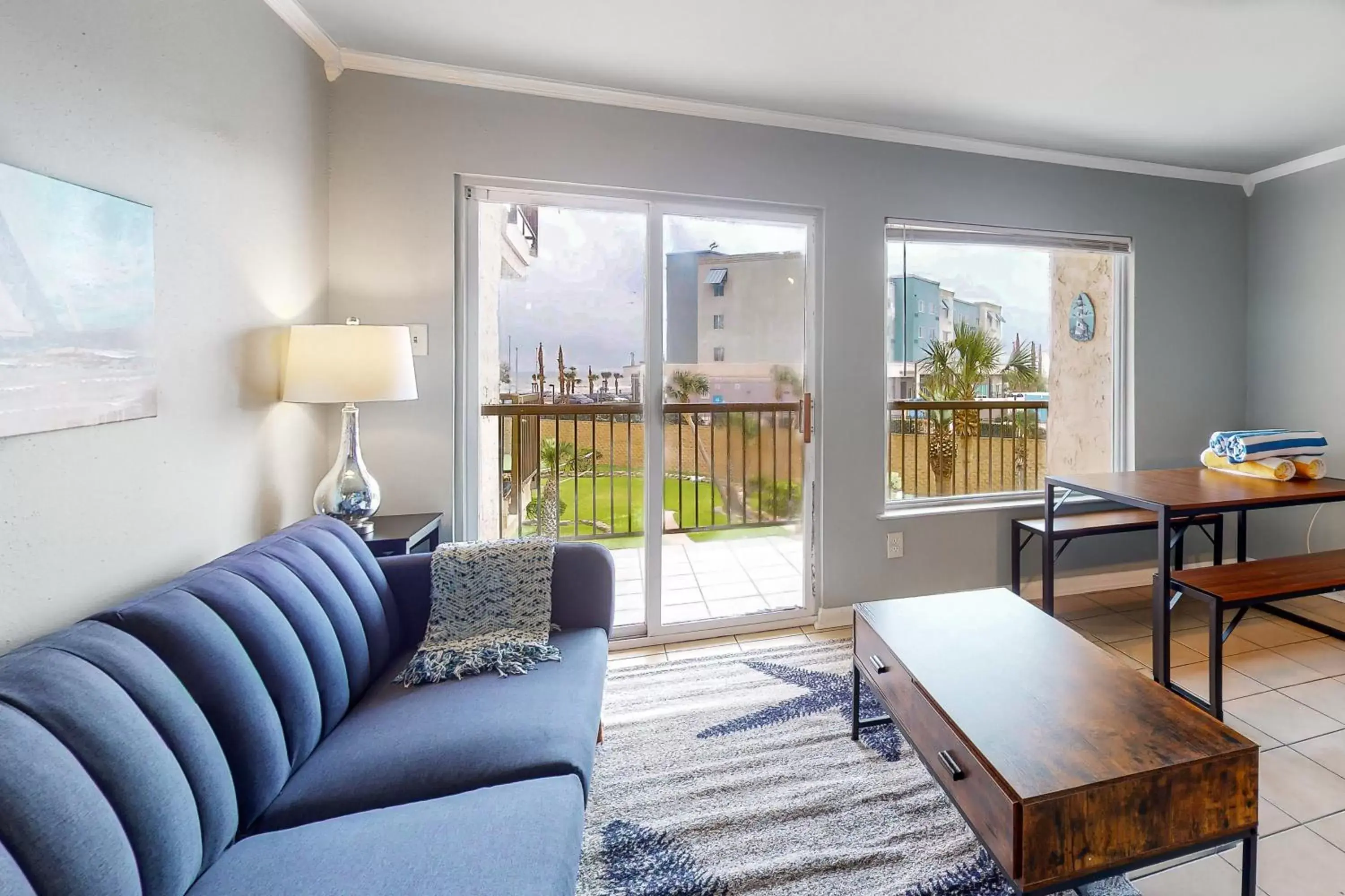 Seating Area in Cove by the Seawall Seating Area in Cove by the Seawall