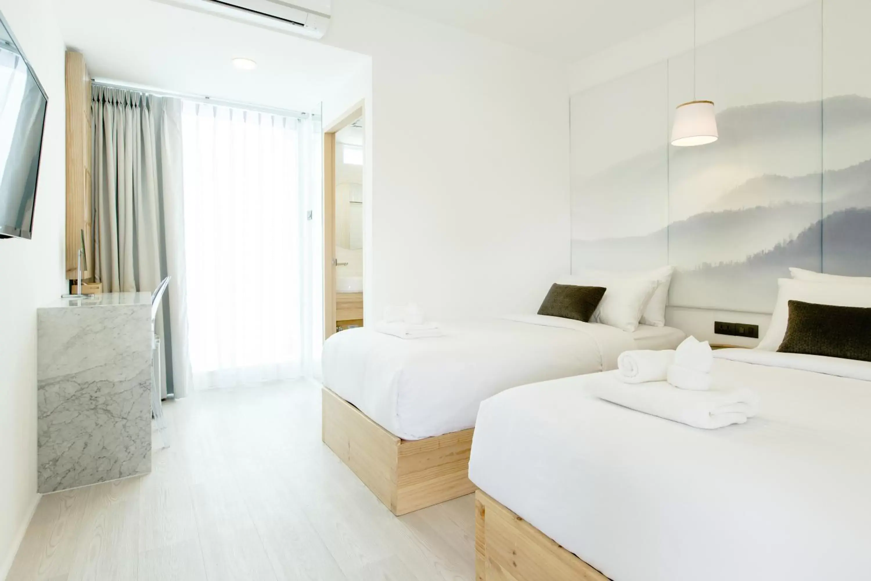 Twin Room in Kate and Hasu Boutique Chiangmai Twin Room in Kate and Hasu Boutique Chiangmai