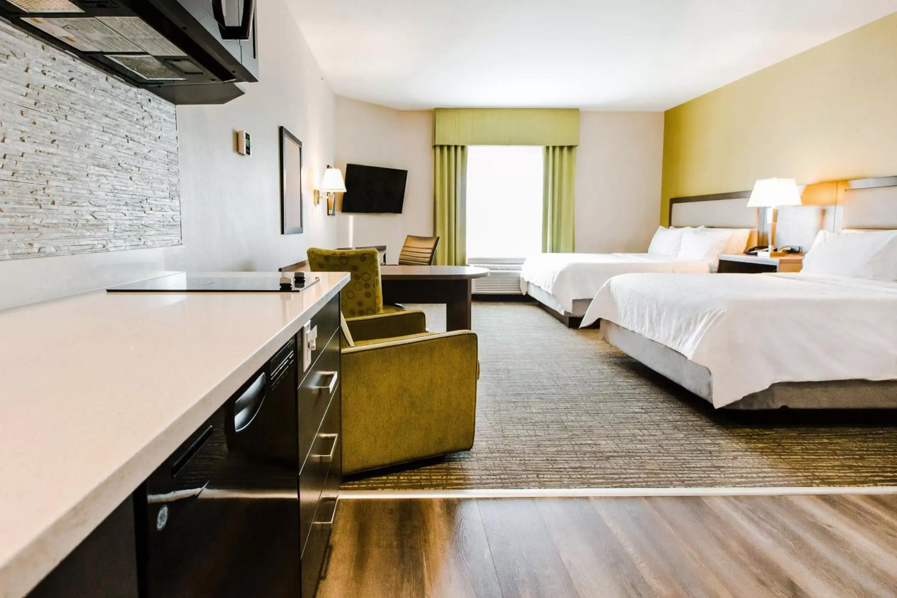 Two Queen Studio - Disability Access Hearing Accessible - Roll-In Shower in Candlewood Suites West Edmonton - Mall Area, an IHG Hotel Two Queen Studio - Disability Access Hearing Accessible - Roll-In Shower in Candlewood Suites West Edmonton - Mall Area, an IHG Hotel