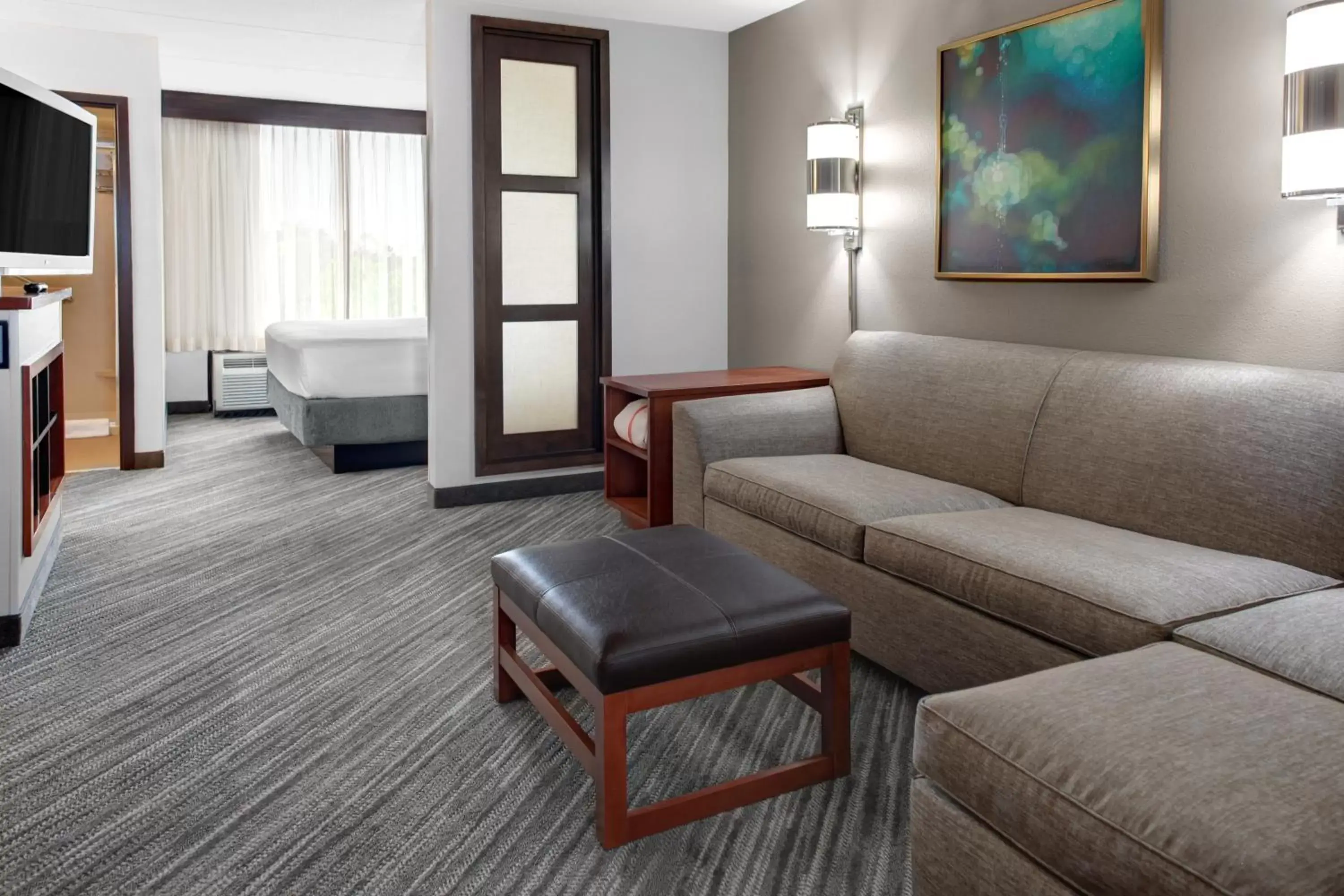 King Room with Sofa Bed and Roll-In Shower - Disability Access in Hyatt Place Denver Airport King Room with Sofa Bed and Roll-In Shower - Disability Access in Hyatt Place Denver Airport
