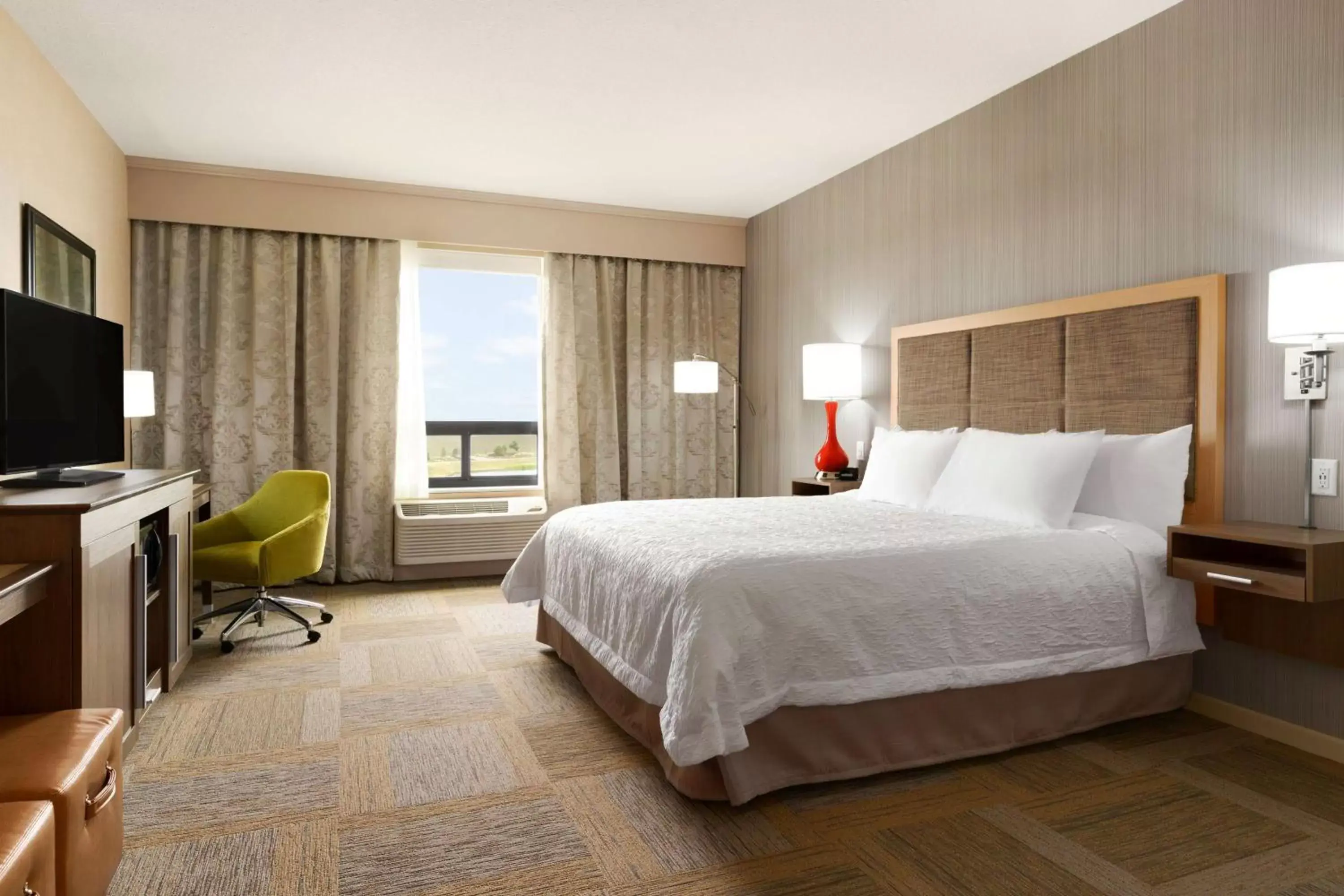 King Room with Roll-In Shower - Mobility Access/Non-Smoking in Hampton Inn by Hilton Edmonton/Sherwood Park King Room with Roll-In Shower - Mobility Access/Non-Smoking in Hampton Inn by Hilton Edmonton/Sherwood Park