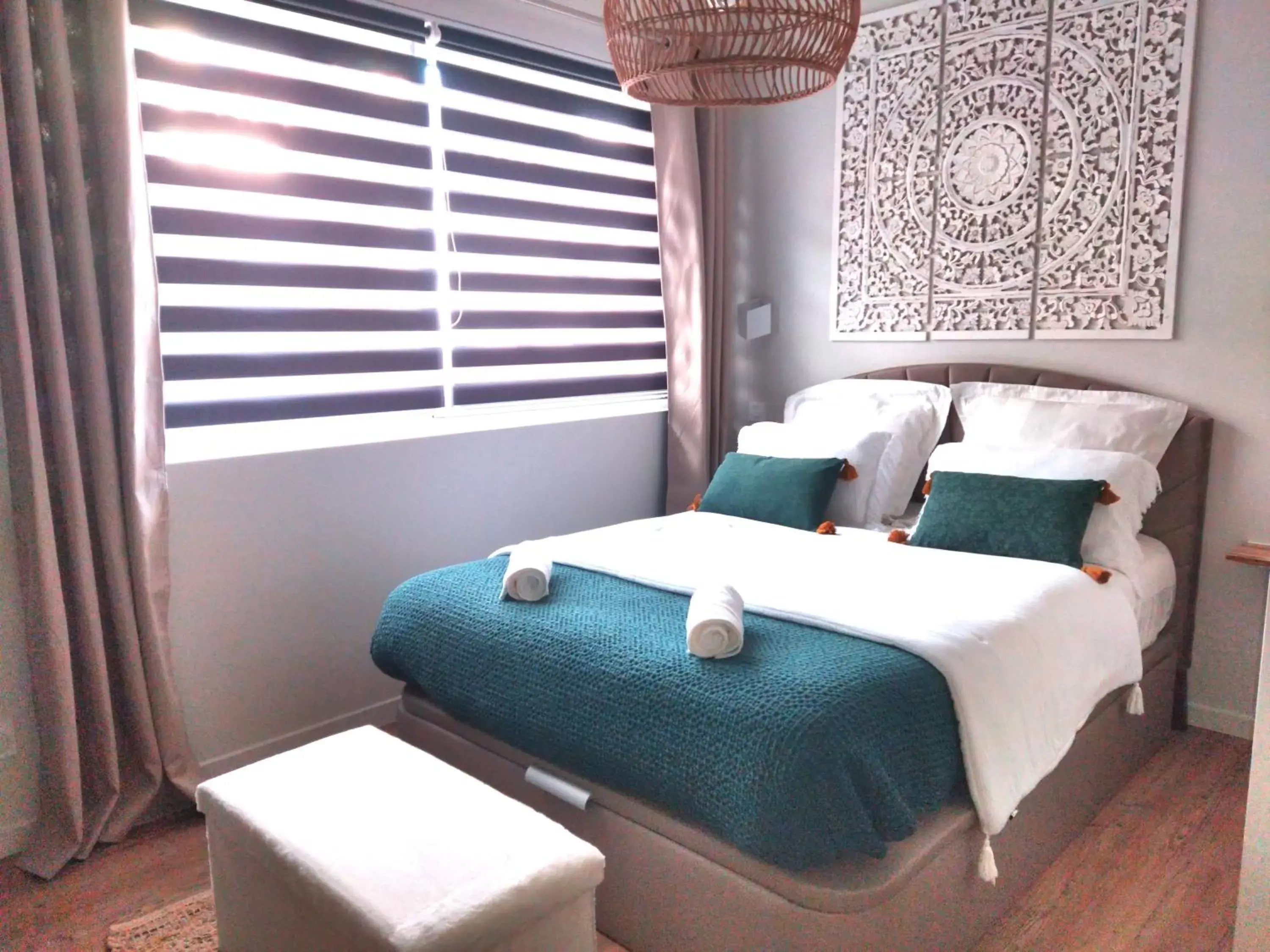 Bed in La Petite Perle de Quimper Bed in La Petite Perle de Quimper