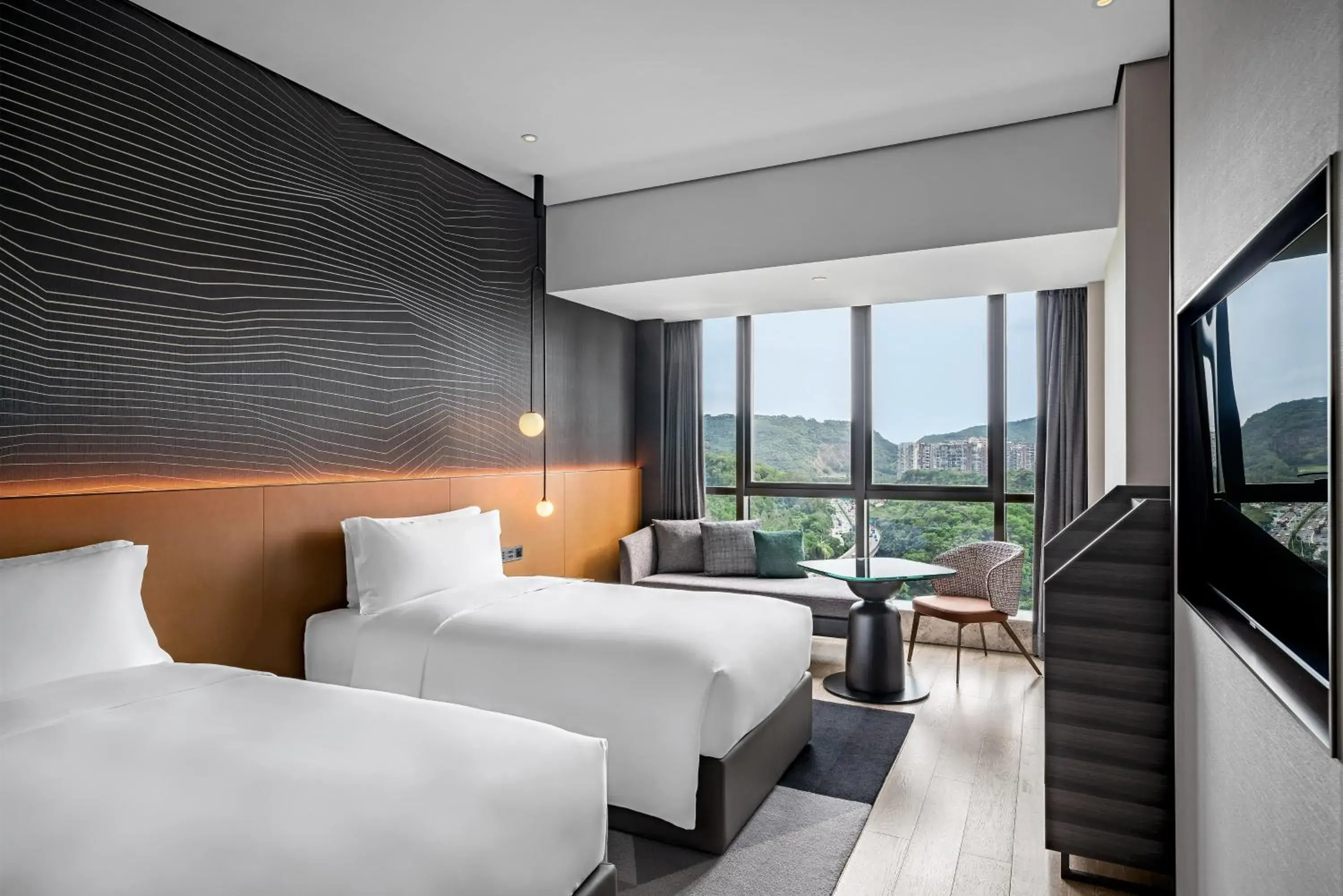 Twin Room with Park View in The G Shenzhen, A Tribute Portfolio Hotel Twin Room with Park View in The G Shenzhen, A Tribute Portfolio Hotel