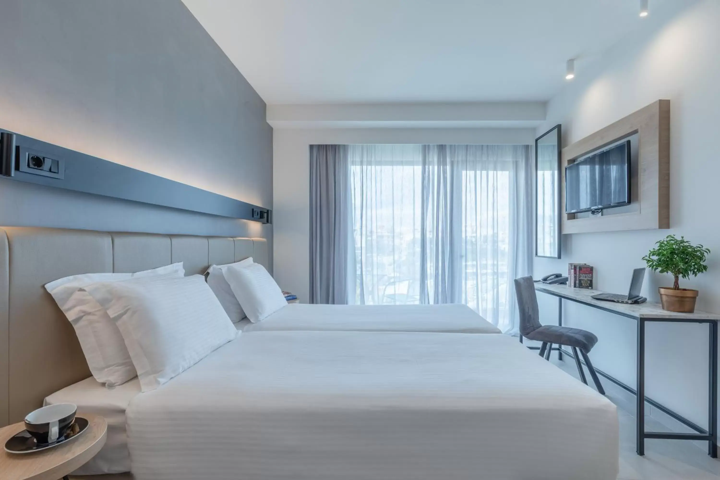 Superior Triple Room with Side Sea View (3 Adults) in Hotel Avra by Smile hotels - Free Airport Shuttle Superior Triple Room with Side Sea View (3 Adults) in Hotel Avra by Smile hotels - Free Airport Shuttle