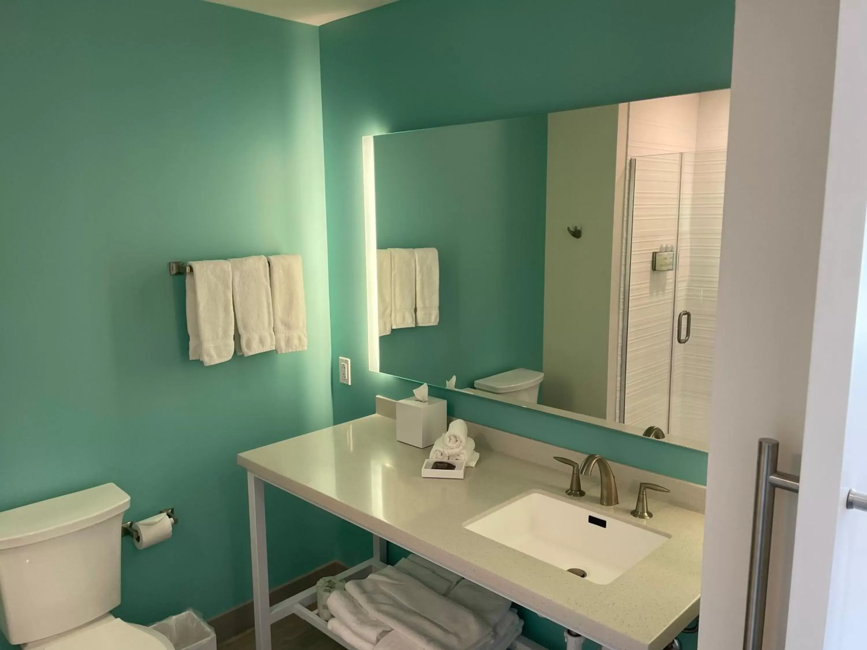 1 King Bed, Mobility/Hearing Accessible Room, Roll-In Shower, Non-Smoking in The Orbit Hotel, Trademark Collection by Wyndham 1 King Bed, Mobility/Hearing Accessible Room, Roll-In Shower, Non-Smoking in The Orbit Hotel, Trademark Collection by Wyndham