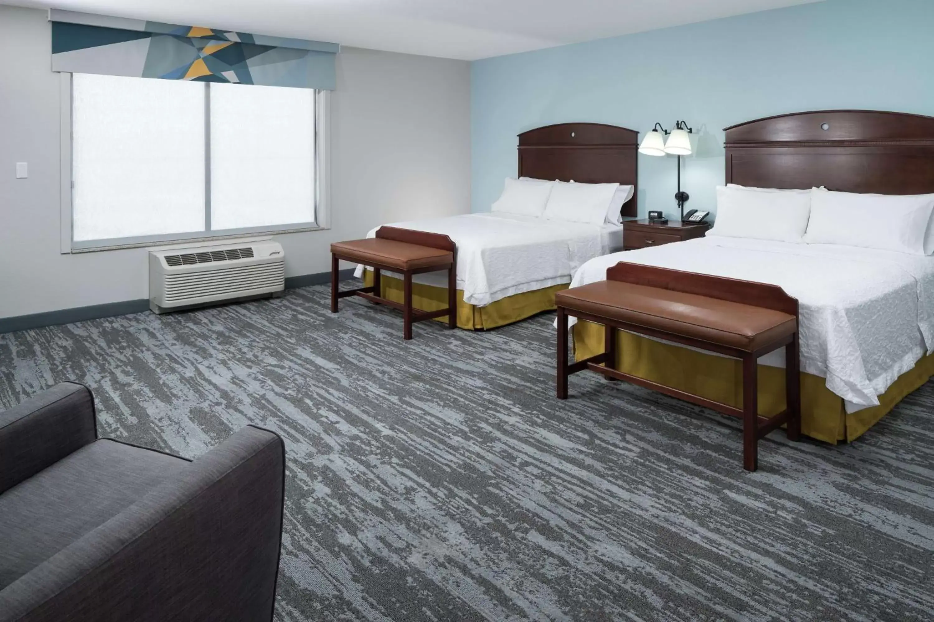Queen Room with Two Queen Beds - Mobility Access/Non-Smoking in Hampton Inn & Suites Rochester-North Queen Room with Two Queen Beds - Mobility Access/Non-Smoking in Hampton Inn & Suites Rochester-North