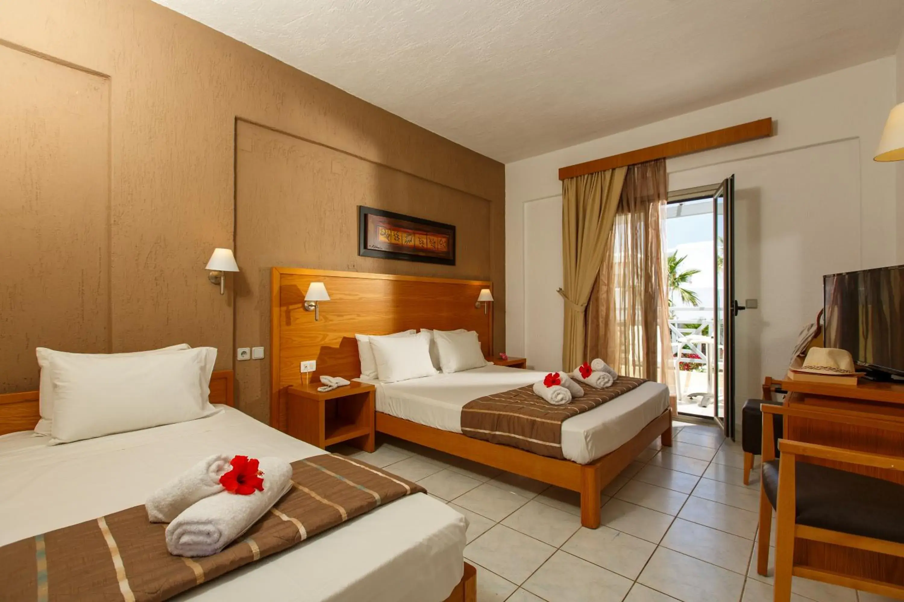 Standard Triple with Garden View in Europa Beach Hotel & Spa Standard Triple with Garden View in Europa Beach Hotel & Spa