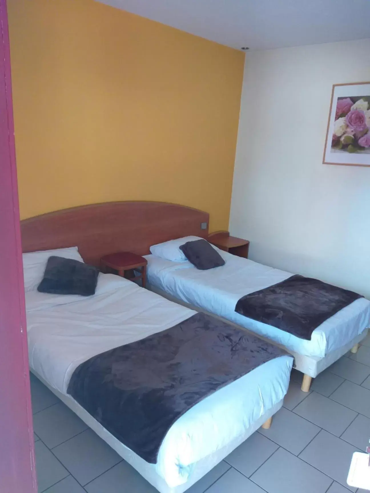 Twin Room in LOGIS Hôtel - Les Paturelles Twin Room in LOGIS Hôtel - Les Paturelles