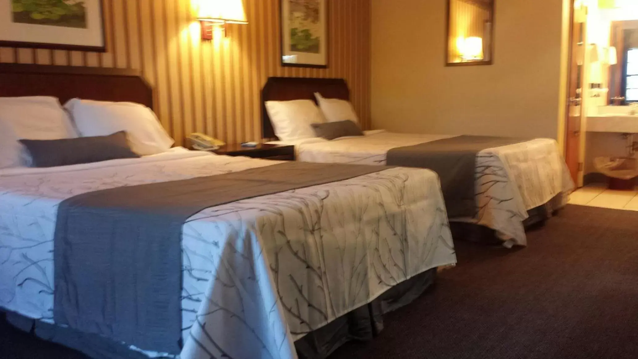 Queen Room with Two Queen Beds in Deerwood Inn & Madison Campground Queen Room with Two Queen Beds in Deerwood Inn & Madison Campground