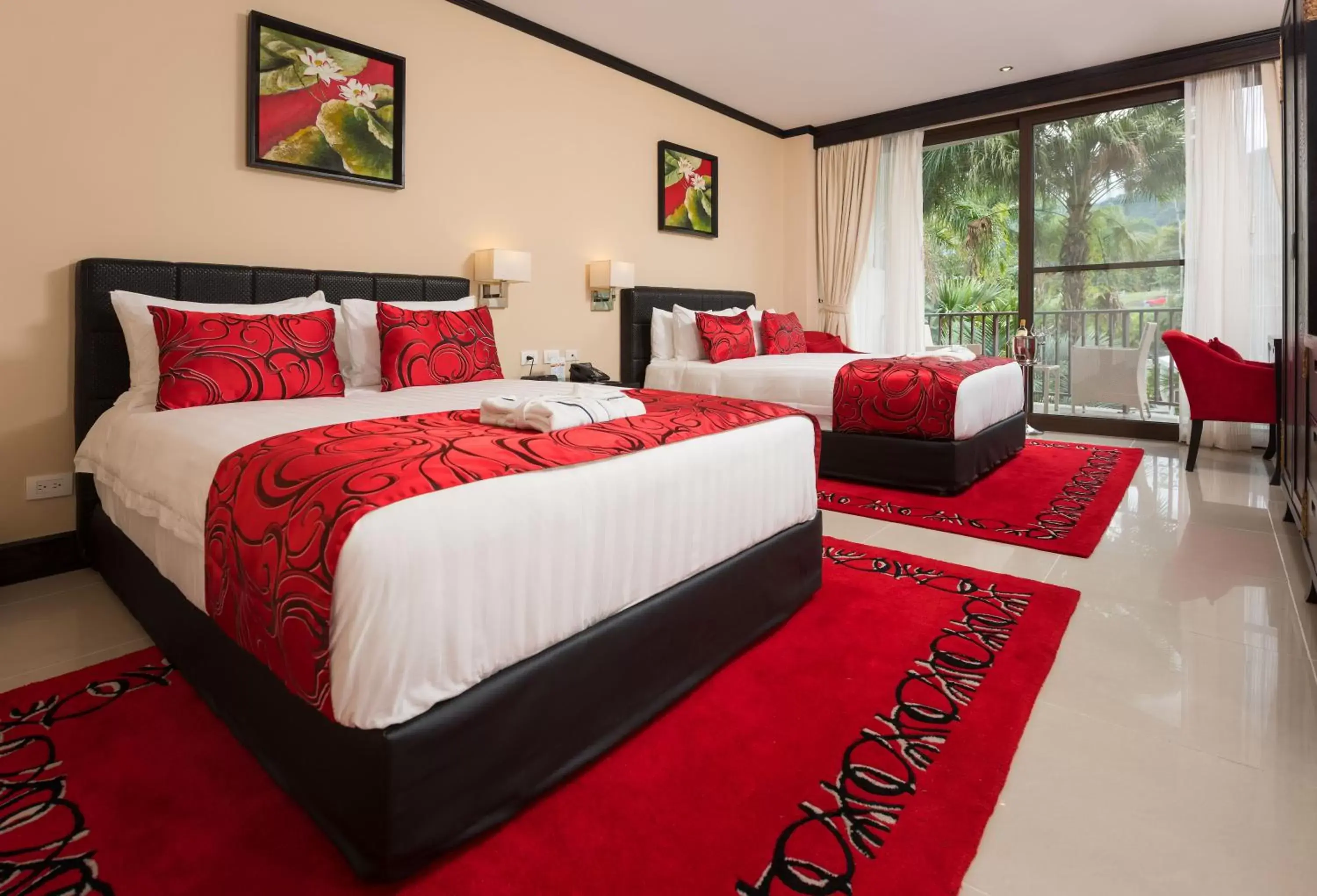 Deluxe Queen Room with Volcano View in The Royal Corin Thermal Water Spa & Resort - Adults Only Deluxe Queen Room with Volcano View in The Royal Corin Thermal Water Spa & Resort - Adults Only