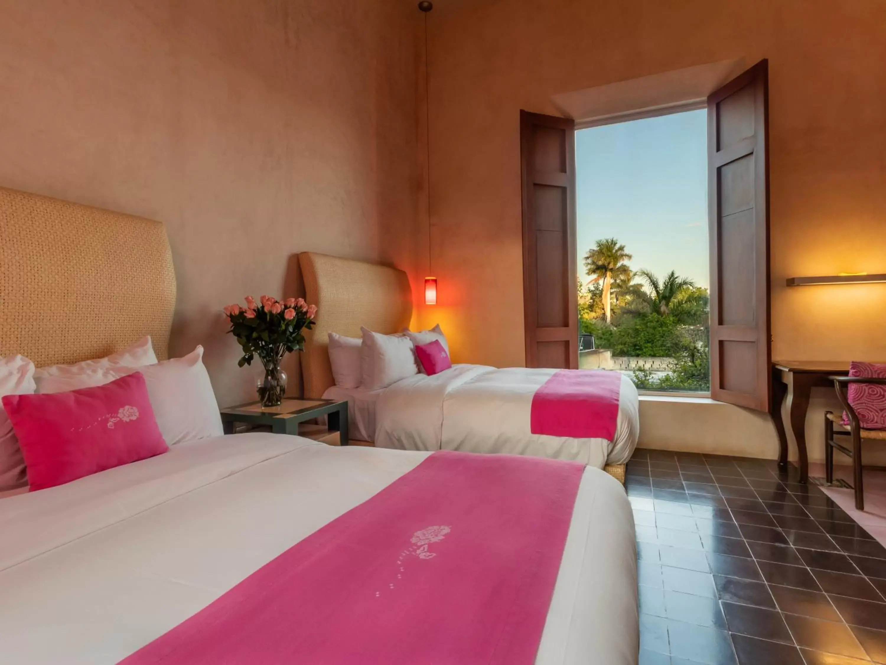 Deluxe Double Room with Two Double Beds in Rosas & Xocolate Boutique Hotel and Spa Merida, a Member of Design Hotels Deluxe Double Room with Two Double Beds in Rosas & Xocolate Boutique Hotel and Spa Merida, a Member of Design Hotels