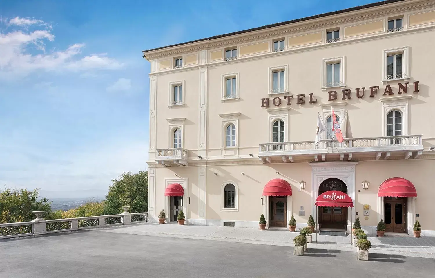 Facade/entrance in Brufani Palace Hotel - Small Luxury Hotels of the World Facade/entrance in Brufani Palace Hotel - Small Luxury Hotels of the World