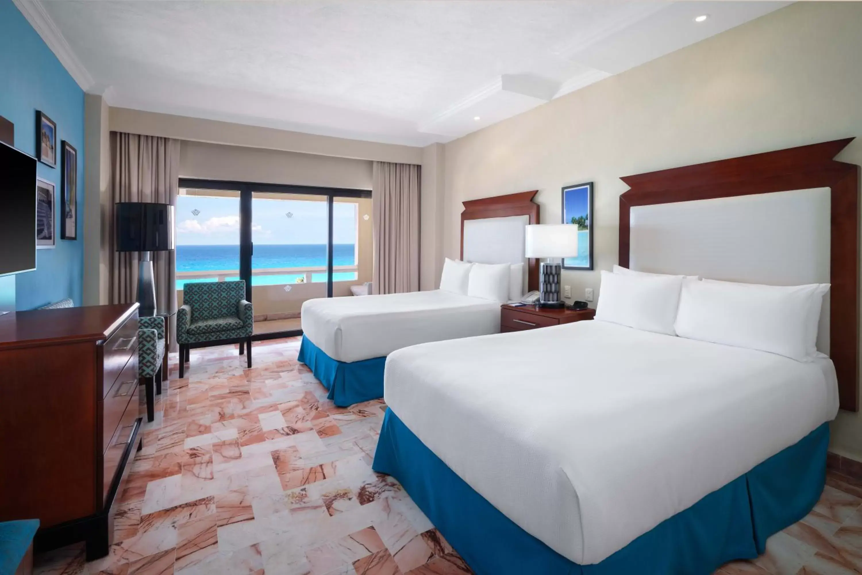 Three Bedroom Villa with Two King Beds and Two Double Beds, Non-Smoking in Wyndham Grand Cancun All Inclusive Resort & Villas Three Bedroom Villa with Two King Beds and Two Double Beds, Non-Smoking in Wyndham Grand Cancun All Inclusive Resort & Villas
