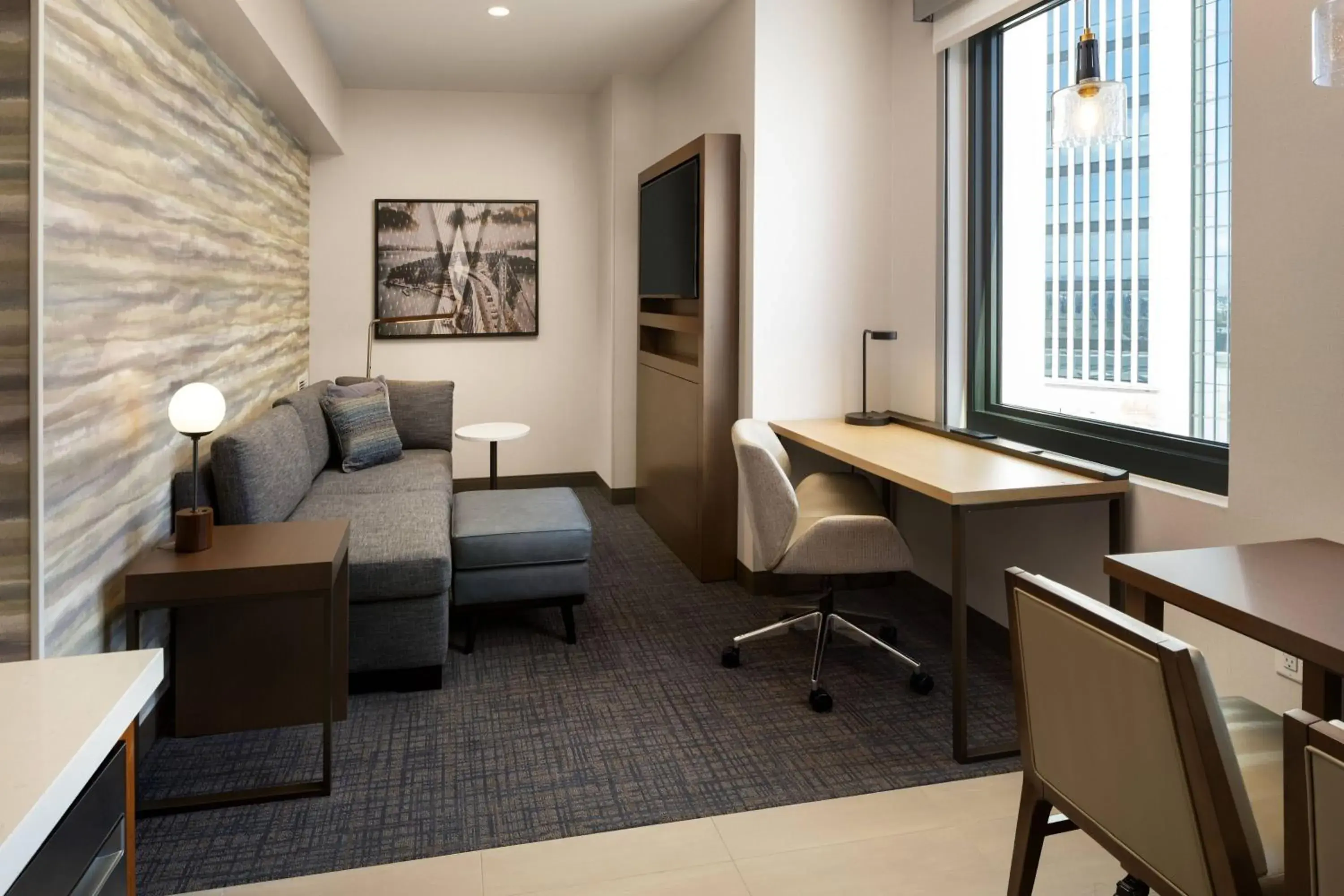 One-Bedroom King Suite with Sofa Bed in Residence Inn by Marriott Oakland Downtown One-Bedroom King Suite with Sofa Bed in Residence Inn by Marriott Oakland Downtown