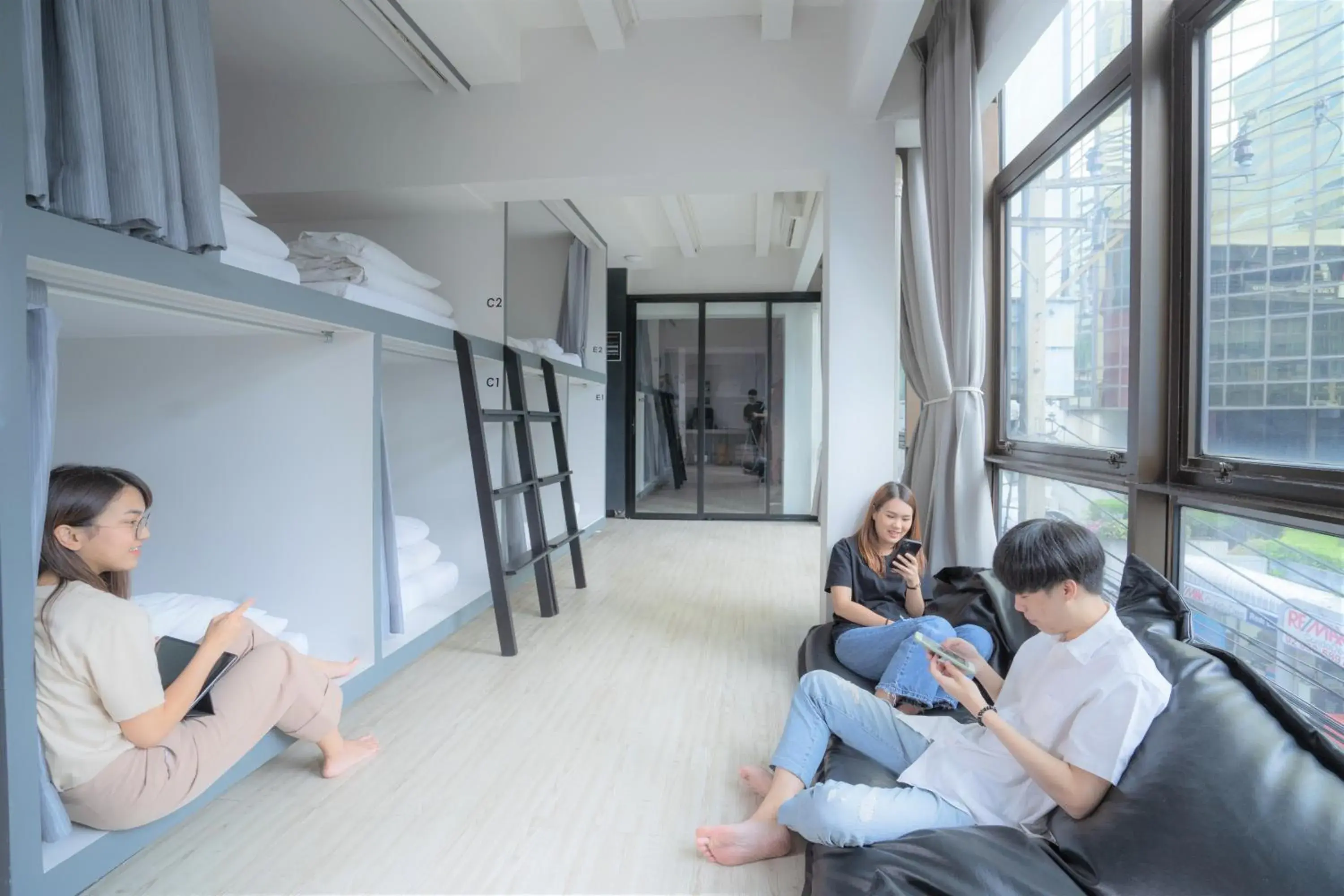 Capsule Dormitory room in 3Howw Hostel @ Sukhumvit 21 Capsule Dormitory room in 3Howw Hostel @ Sukhumvit 21