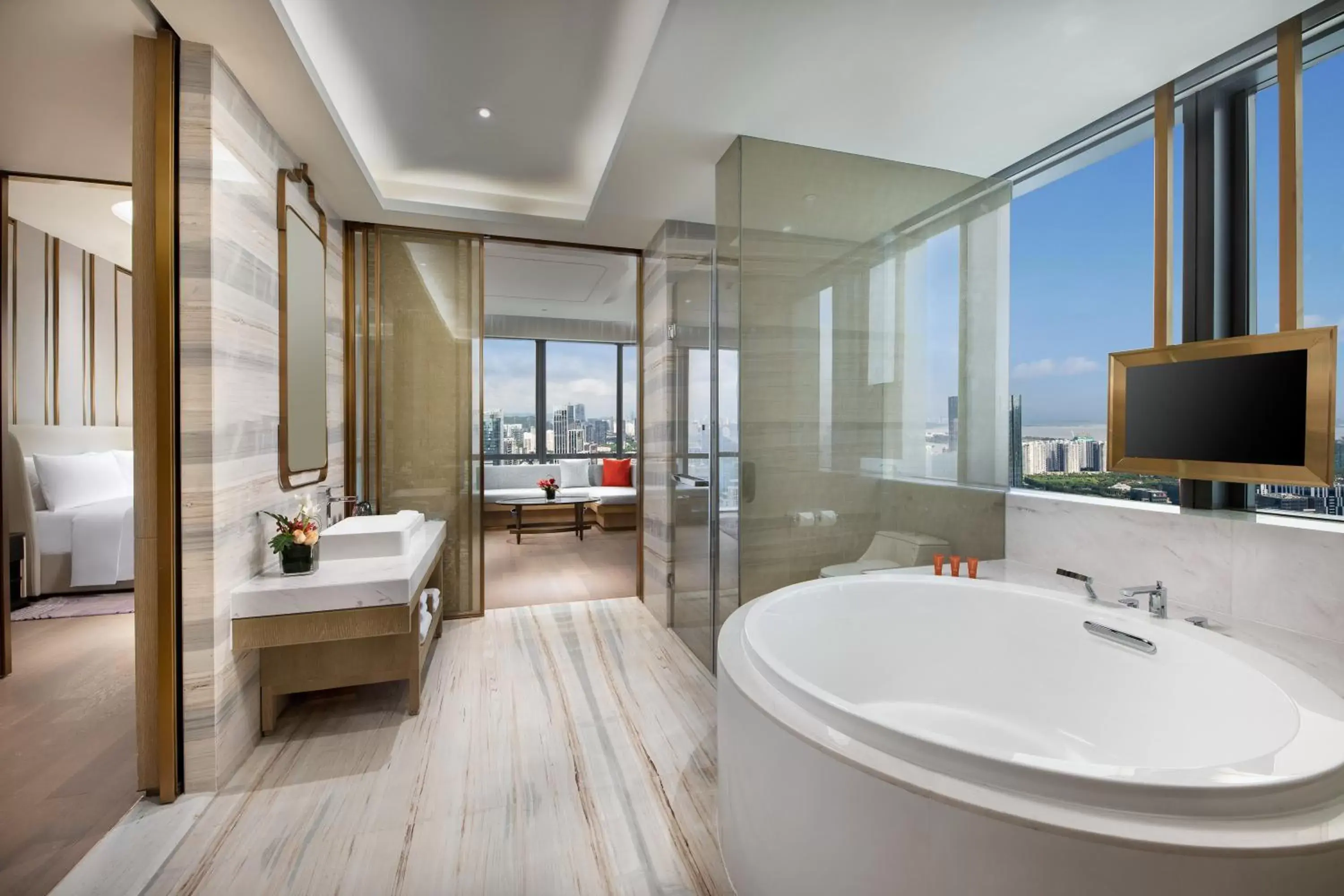 Presidential Suite with Lounge Access in Crowne Plaza Shenzhen Nanshan, an IHG Hotel Presidential Suite with Lounge Access in Crowne Plaza Shenzhen Nanshan, an IHG Hotel
