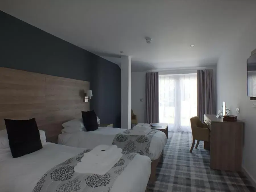 Superior Twin Room with Garden View in The Piebald Inn Superior Twin Room with Garden View in The Piebald Inn