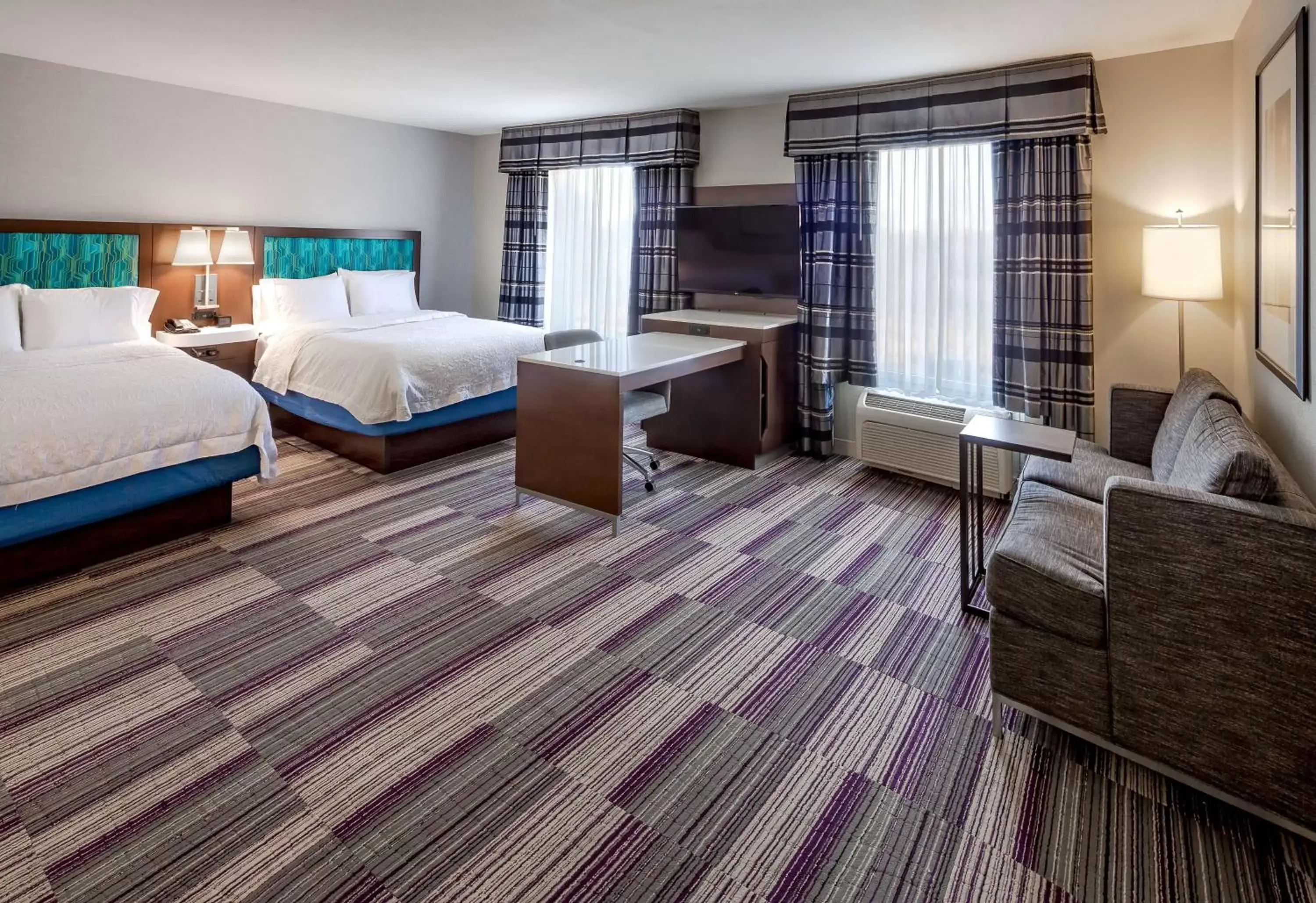 Queen Studio Suite with Two Queen Beds - Non-Smoking in Hampton Inn & Suites Chicago Southland-Matteson Queen Studio Suite with Two Queen Beds - Non-Smoking in Hampton Inn & Suites Chicago Southland-Matteson